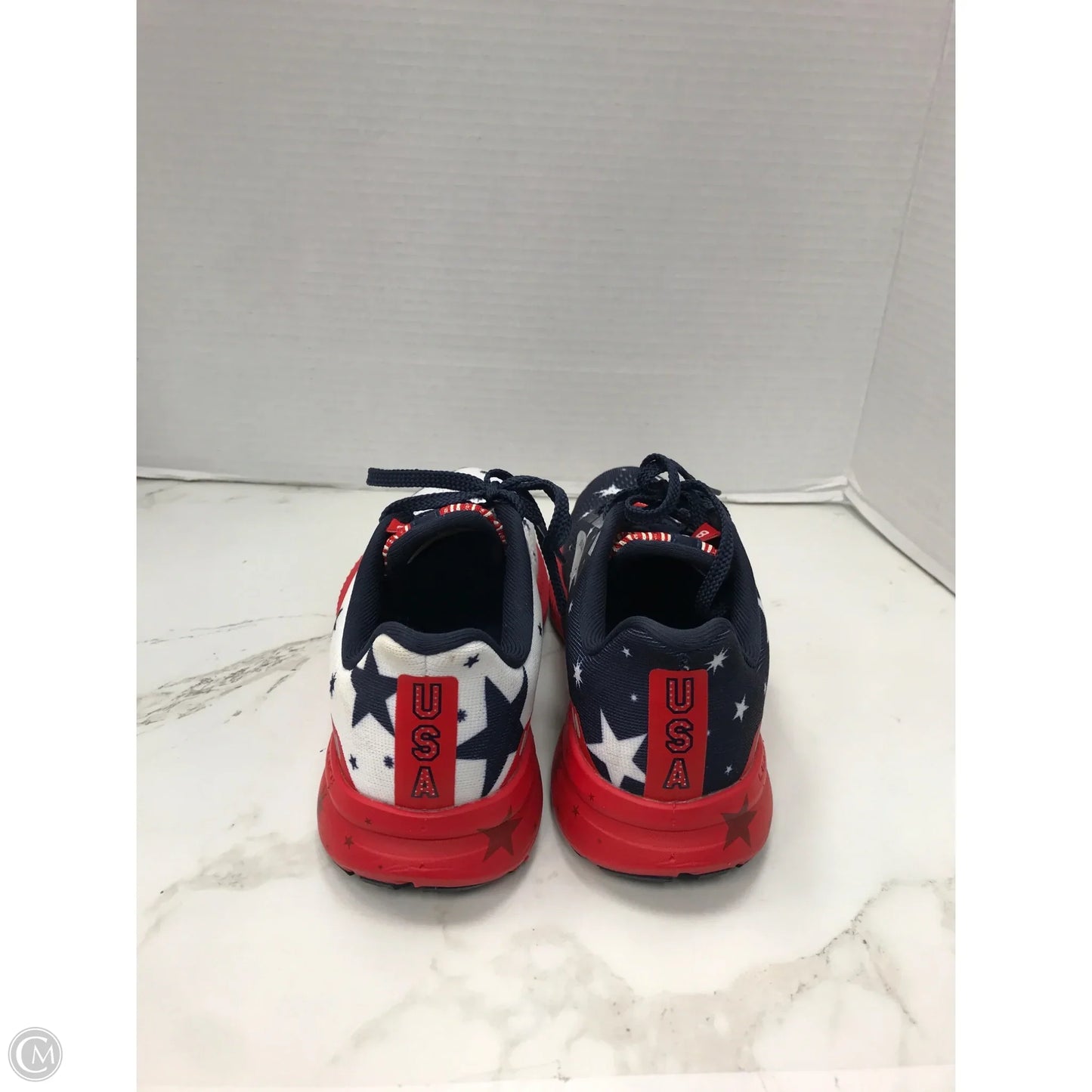 Shoes Athletic By Brooks In Blue & Red & White, Size: 6.5