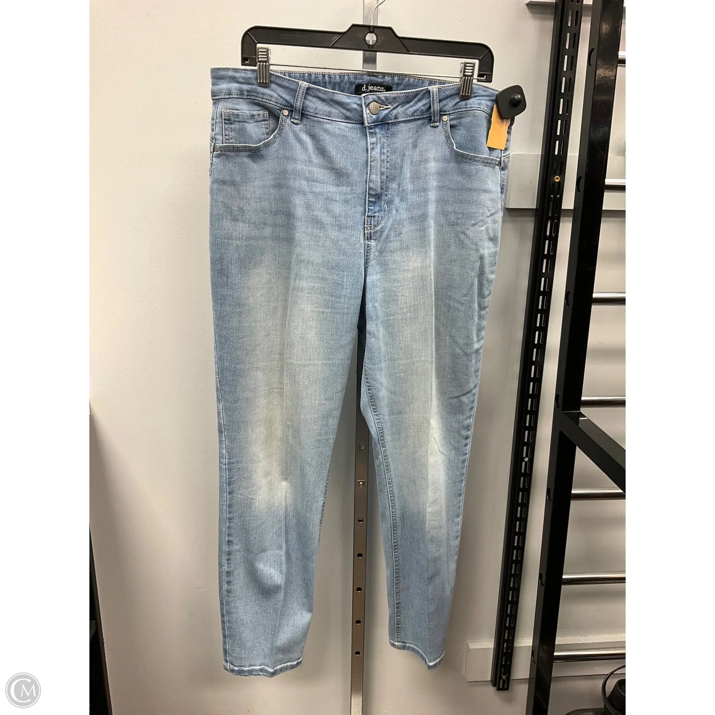 Jeans Straight By D Jeans In Blue Denim, Size: 14