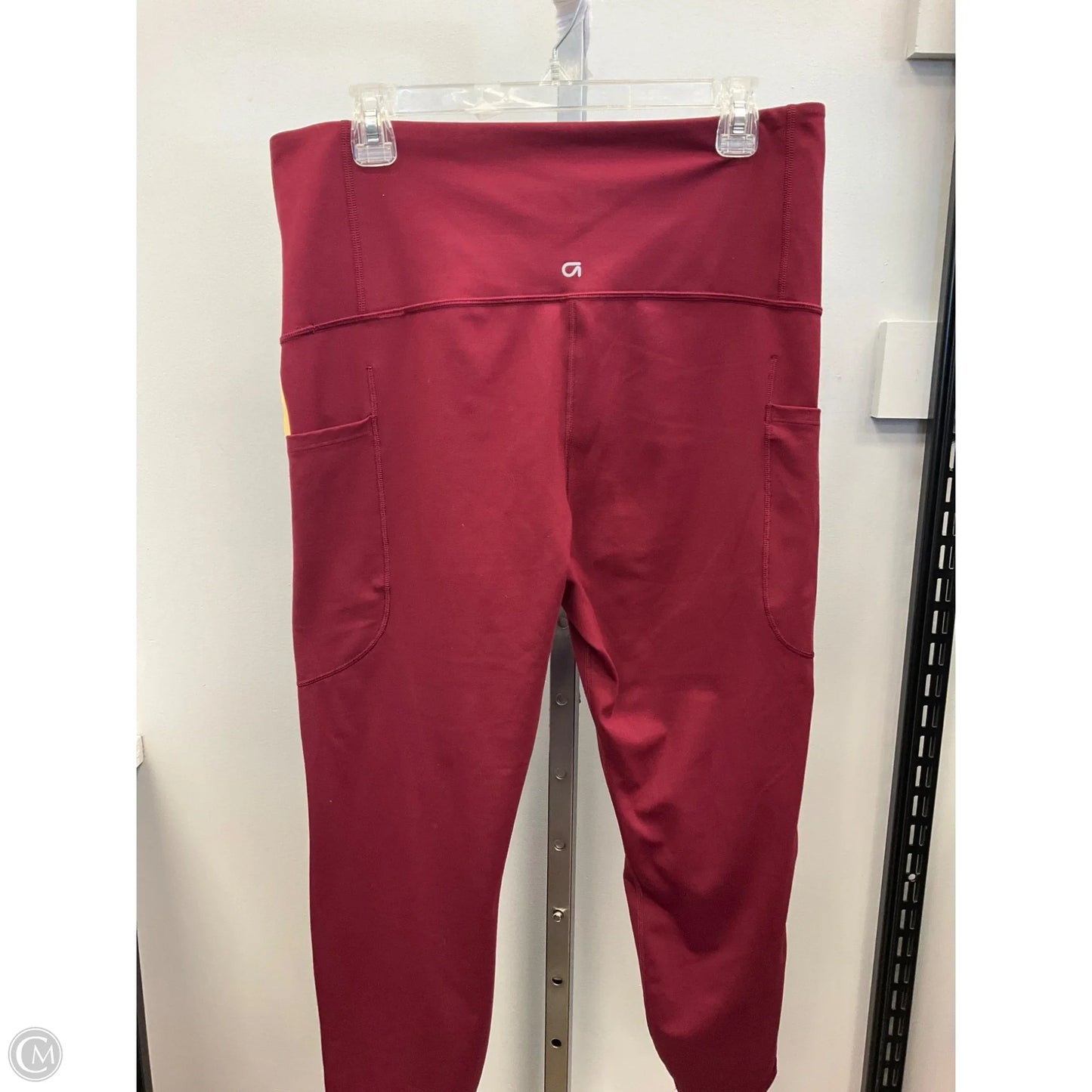 Athletic Capris By Gapfit In Maroon, Size: L