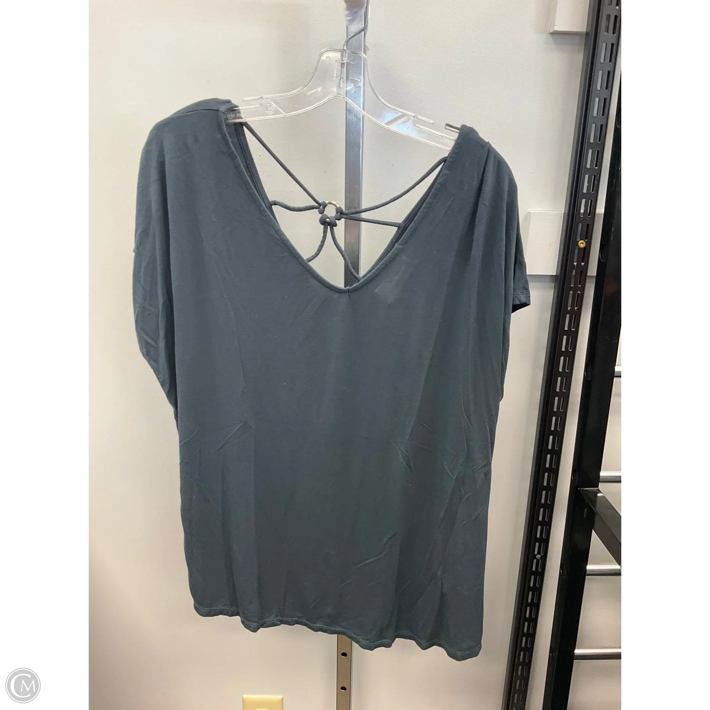 Top Short Sleeve By Papermoon In Teal, Size: Xxl