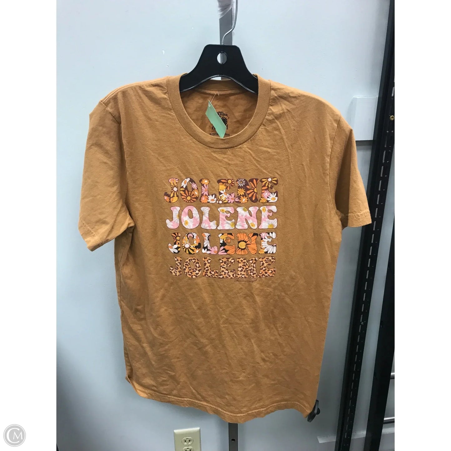 Top Short Sleeve By Clothes Mentor In Brown, Size: M