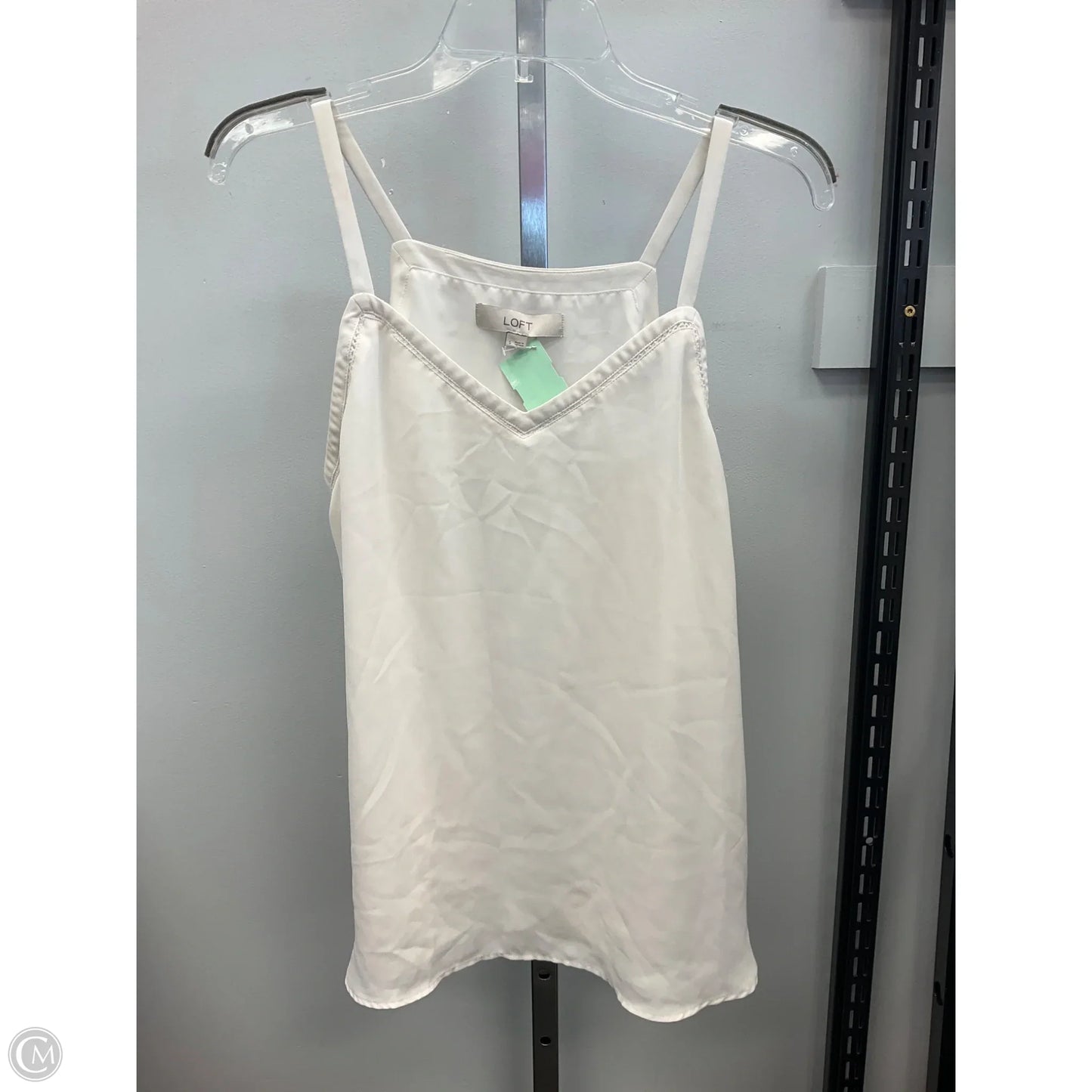Top Sleeveless By Loft In Cream, Size: S
