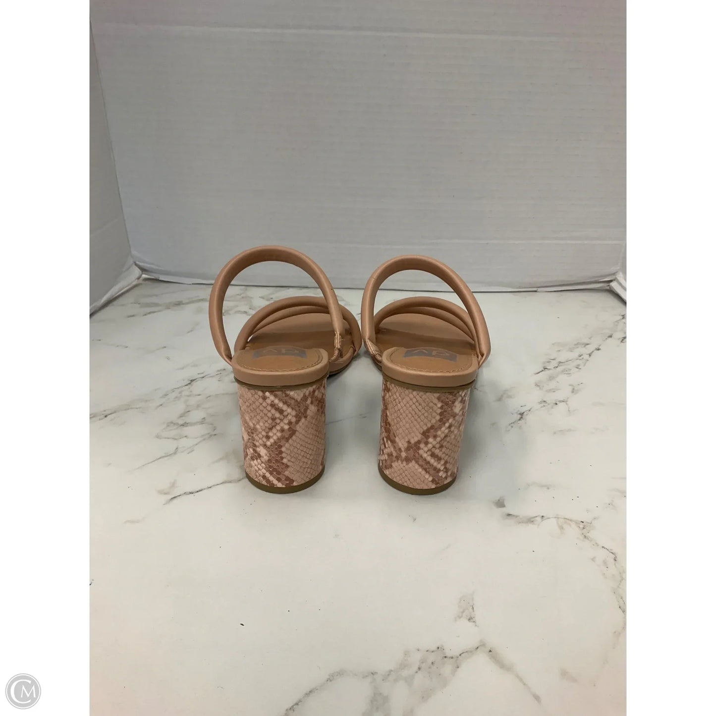 Sandals Heels Block By Dolce Vita In Tan, Size: 7