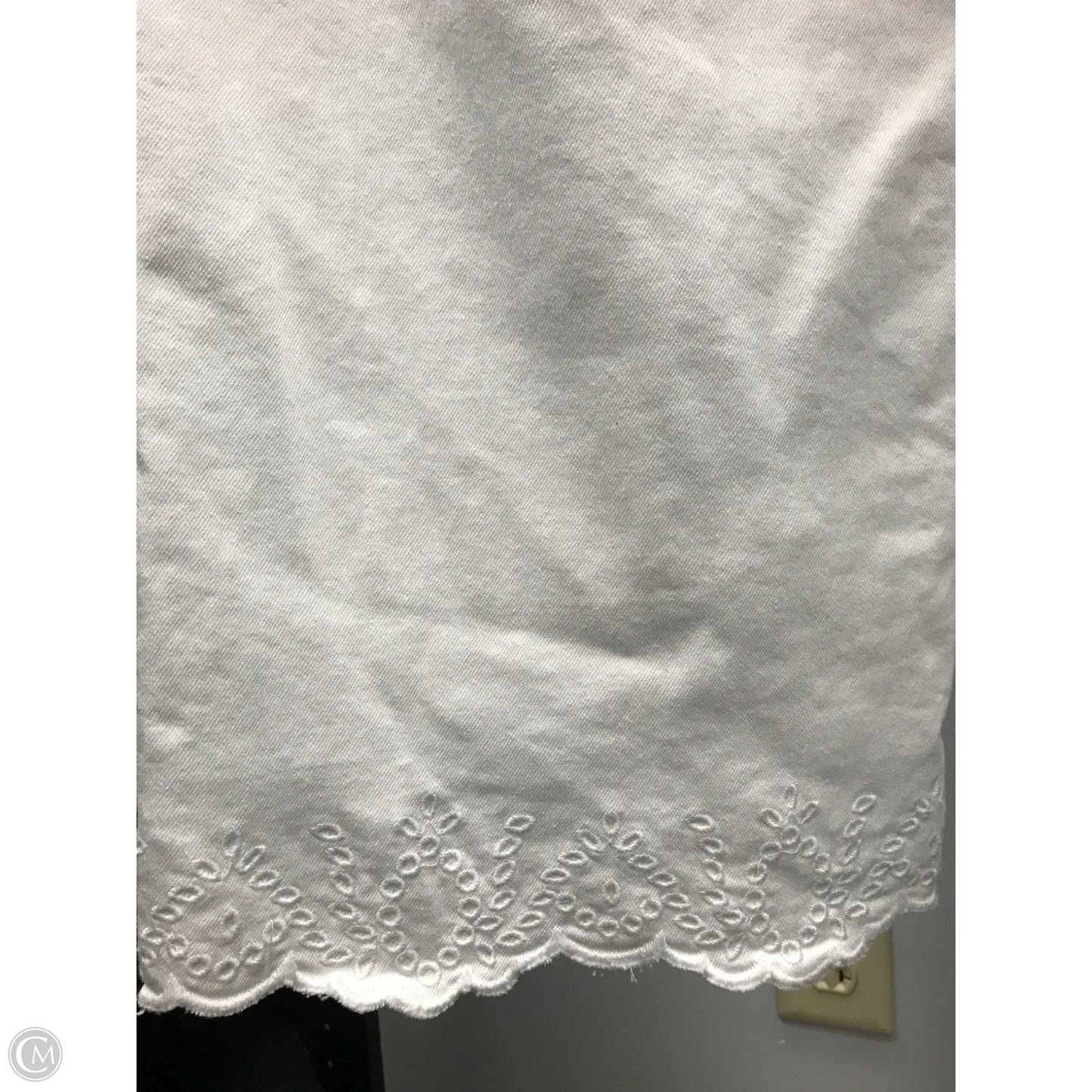 Jeans Cropped By St Johns Bay In White, Size: 14