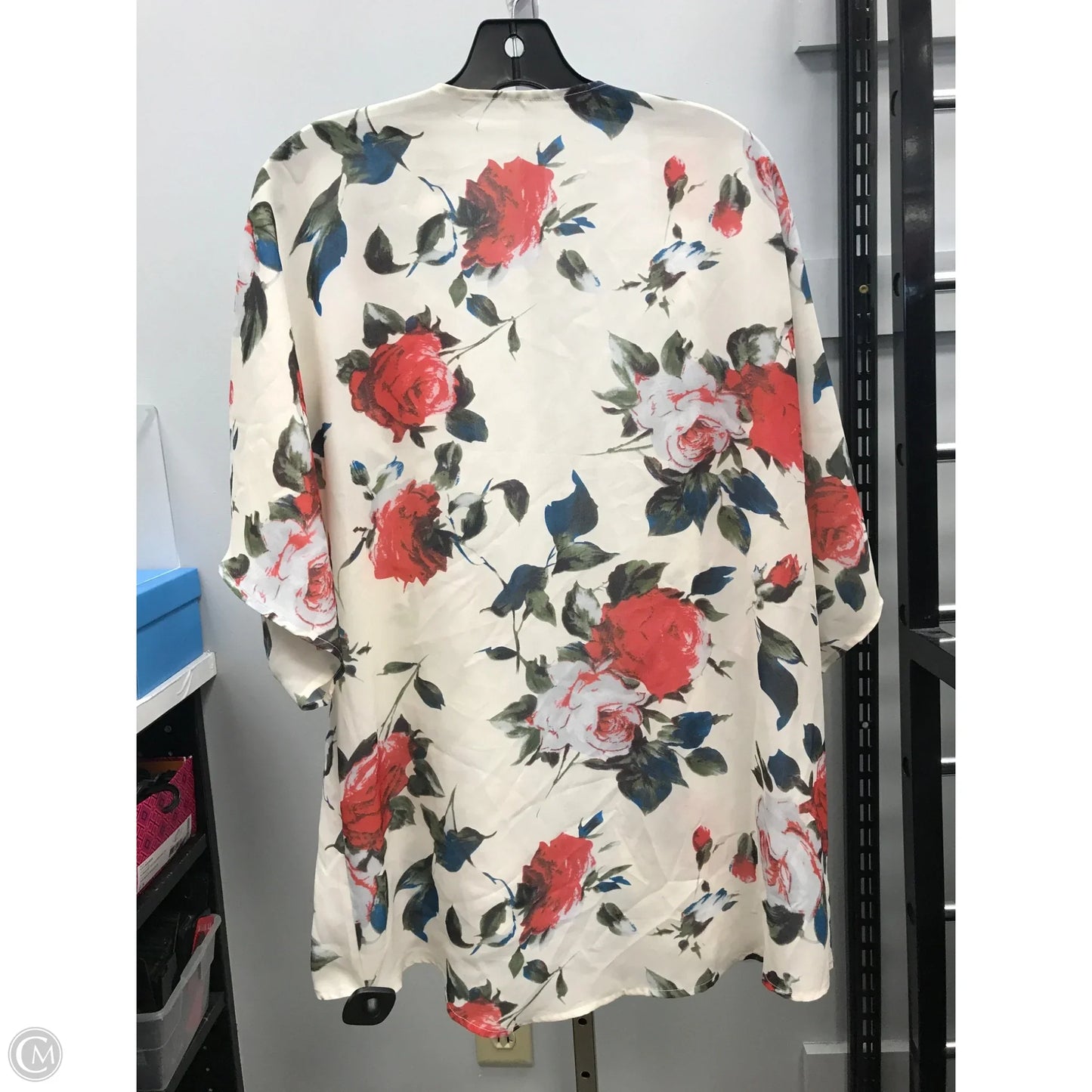 Kimono By Clothes Mentor In Floral Print, Size: S