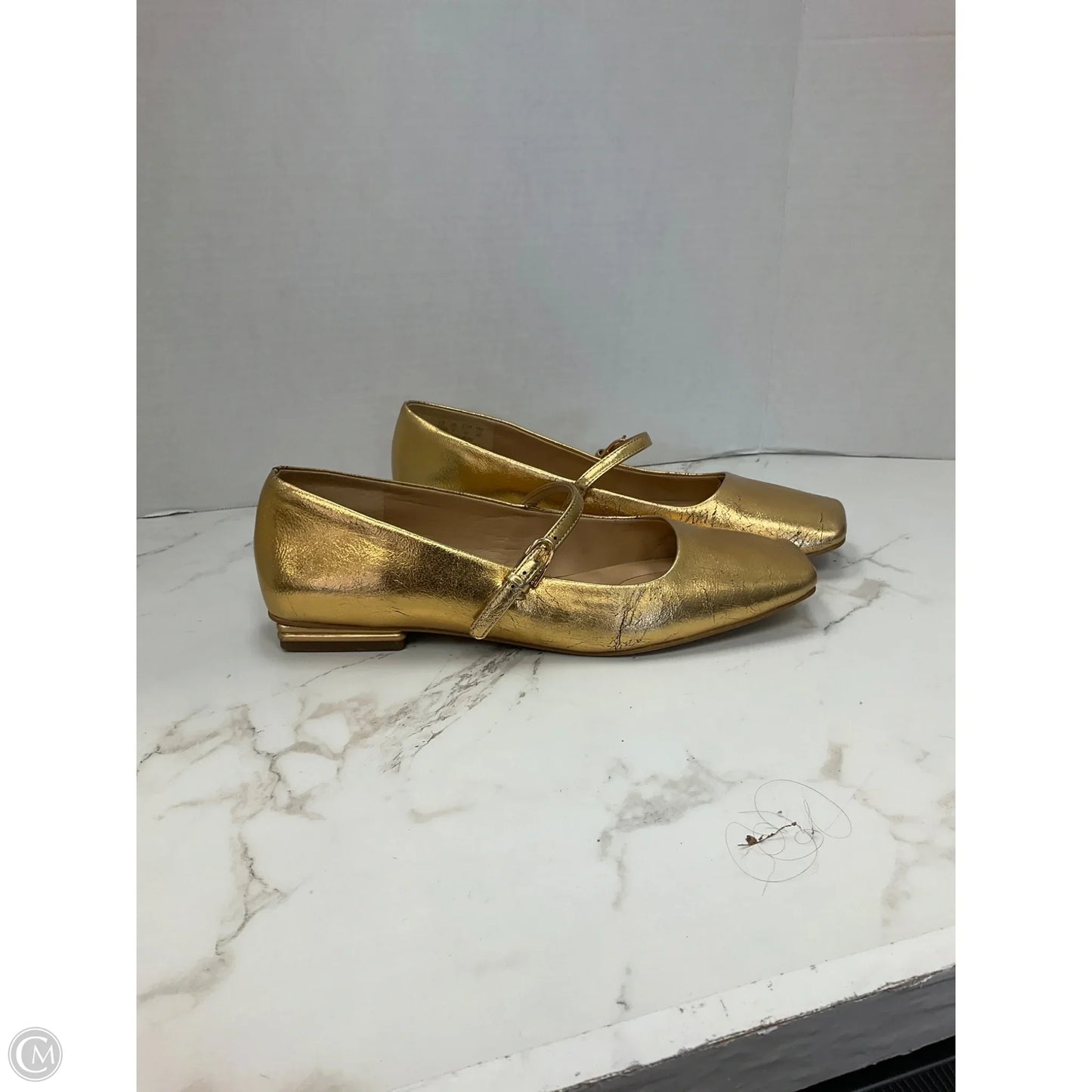 Shoes Flats By Franco Sarto In Gold, Size: 8.5