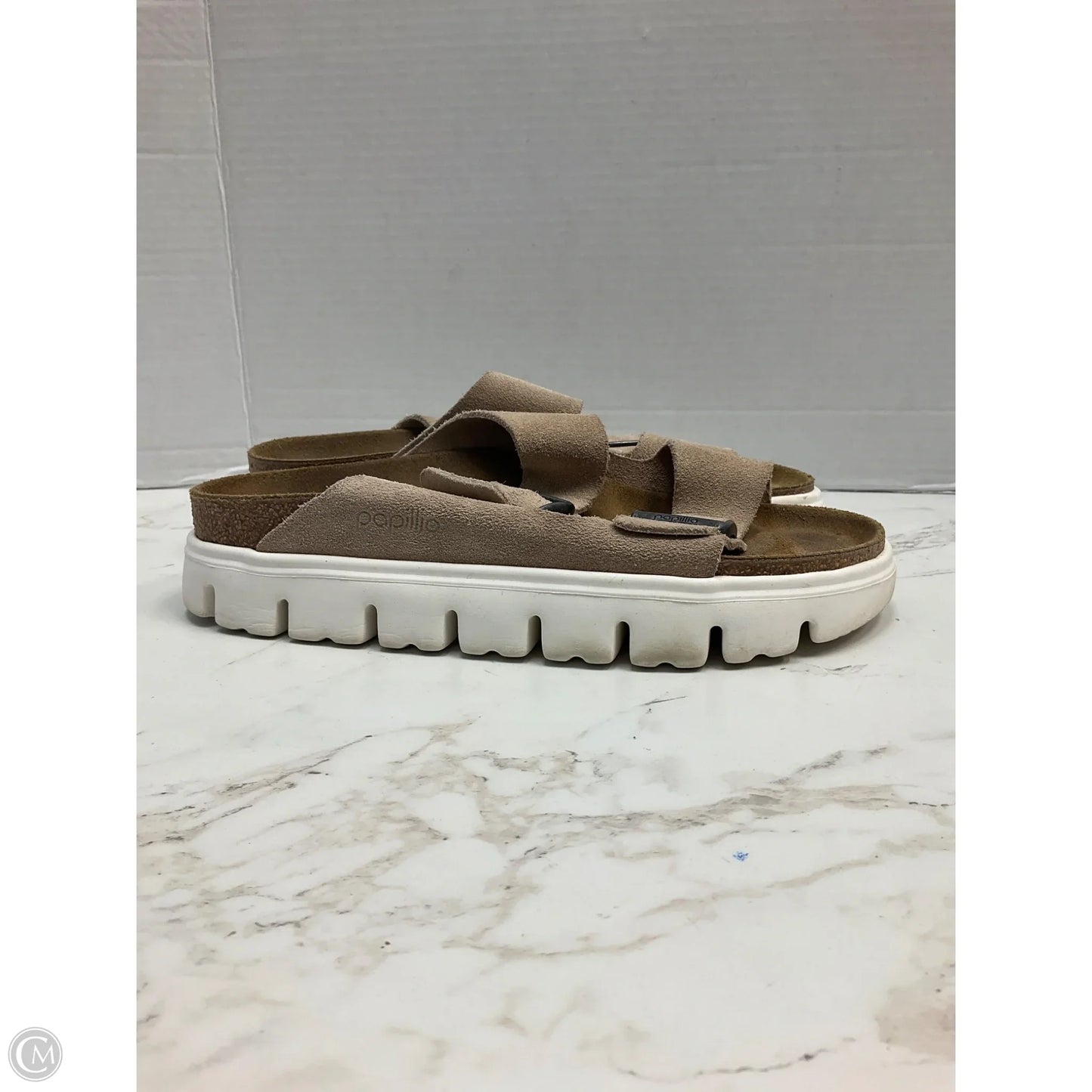 Sandals Heels Platform By Cmc In Tan, Size: 9