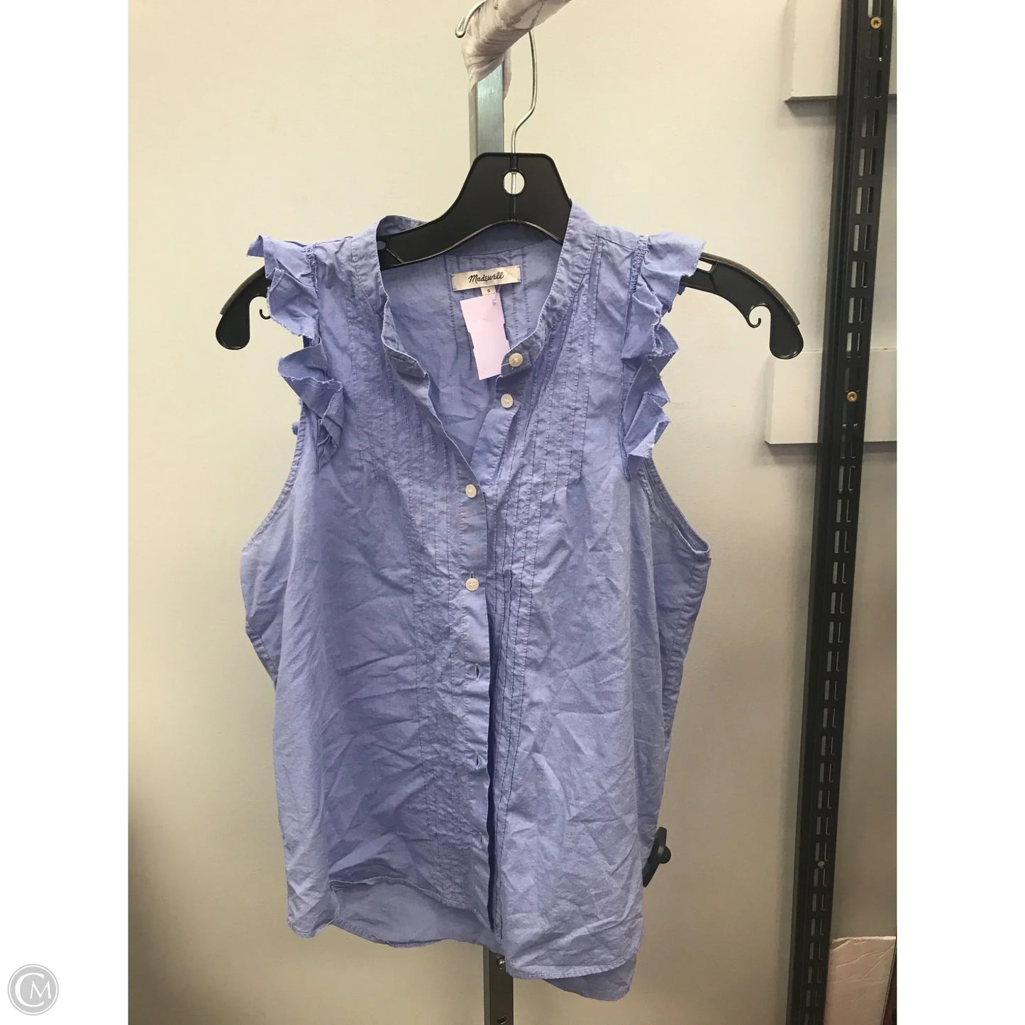 Top Sleeveless By Madewell In Blue, Size: S