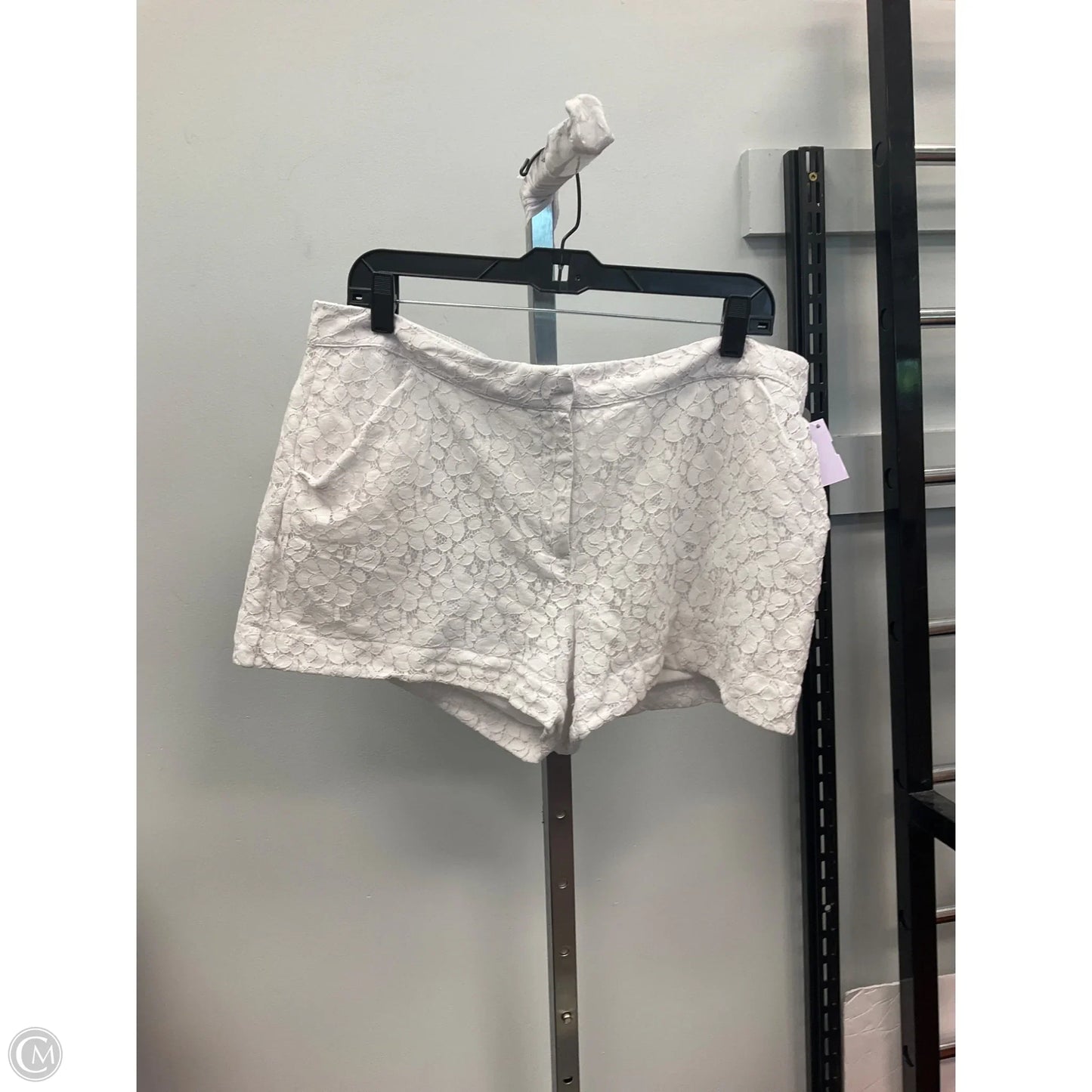 Shorts By Nicole By Nicole Miller In White, Size: 14