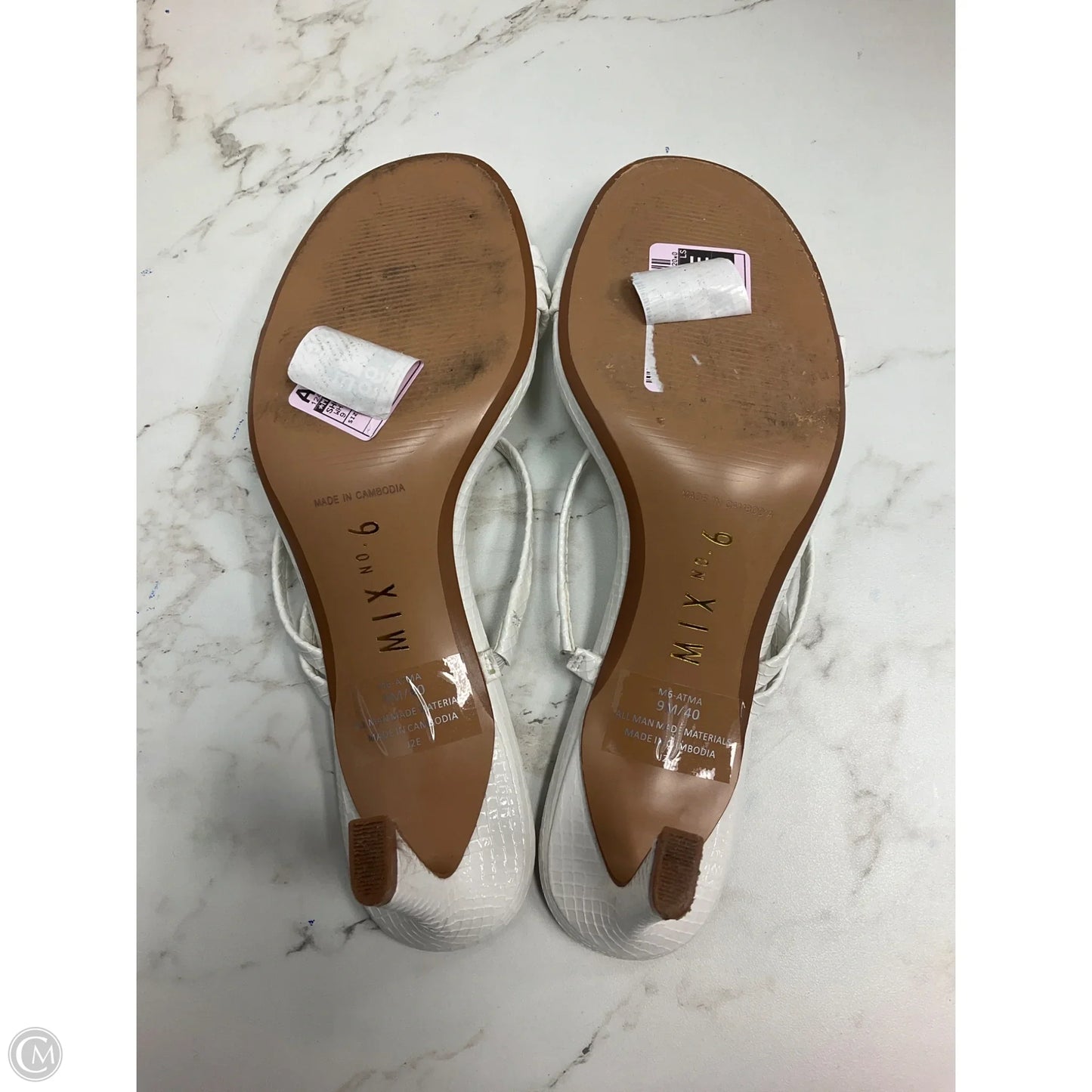 Shoes Heels Kitten By Mix No 6 In White, Size: 9