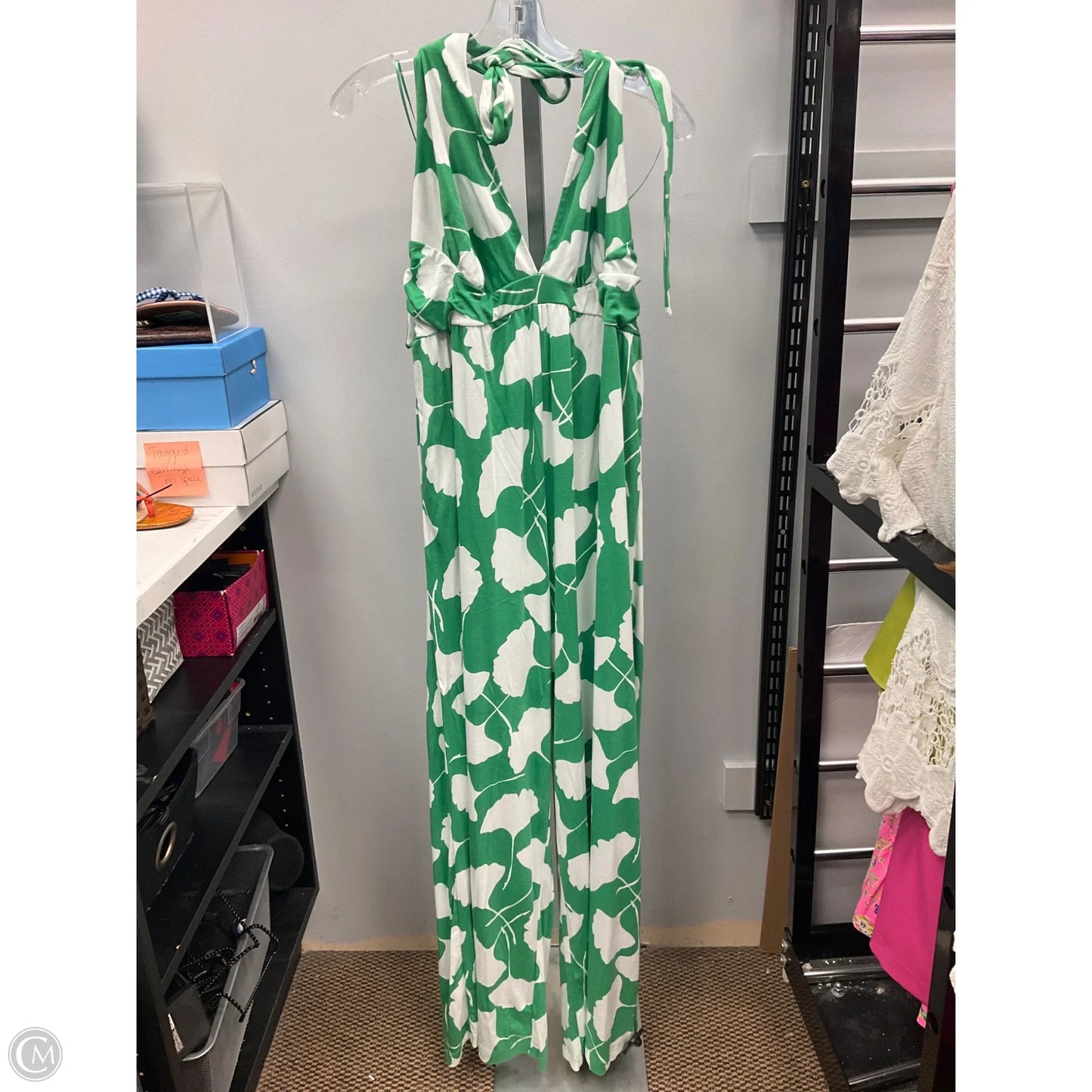 Jumpsuit By Target-designer In Green & White, Size: Xxl