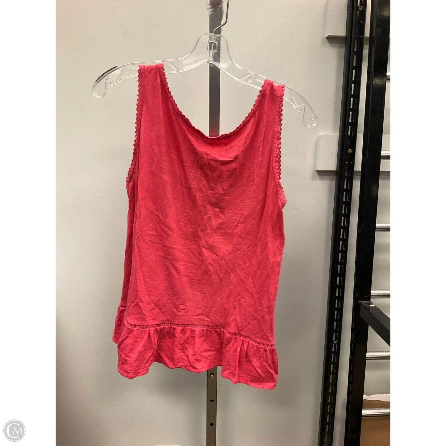 Top Sleeveless By Loft In Copper, Size: M