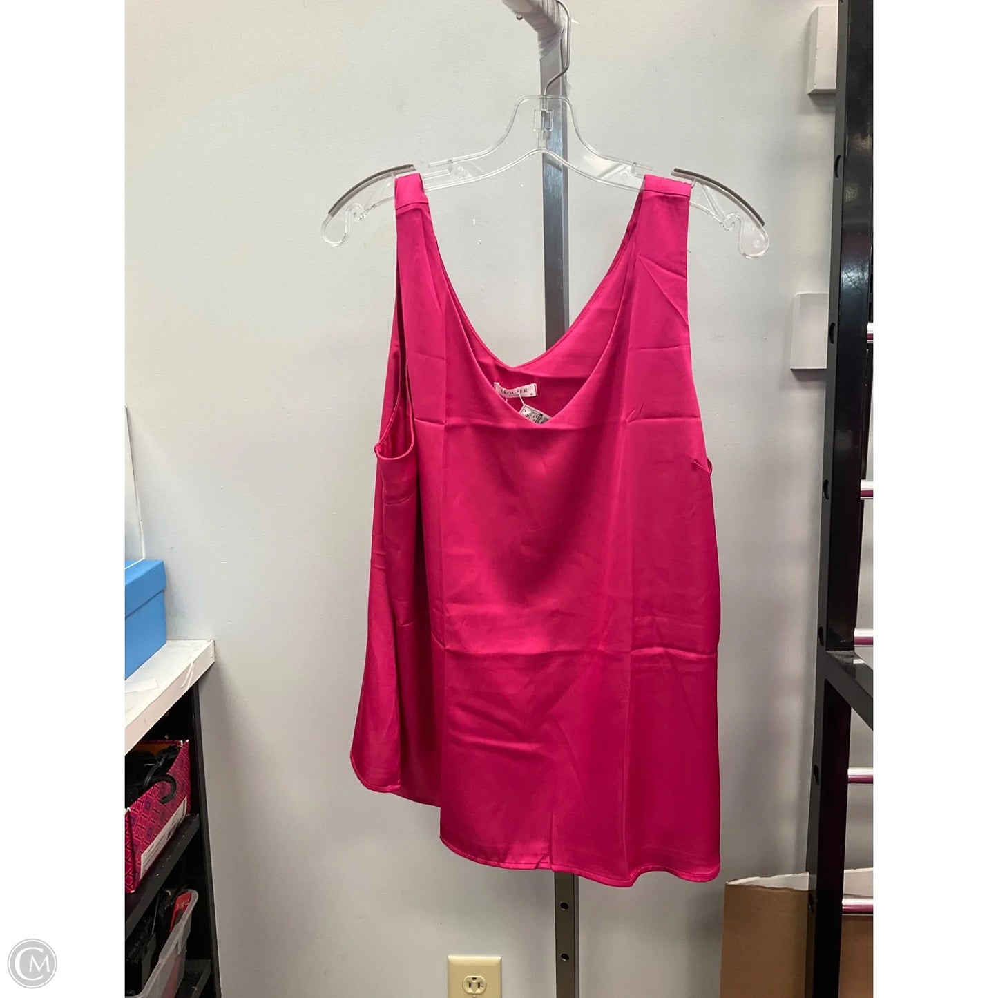 Top Sleeveless By Ekouaer In Pink, Size: Xl