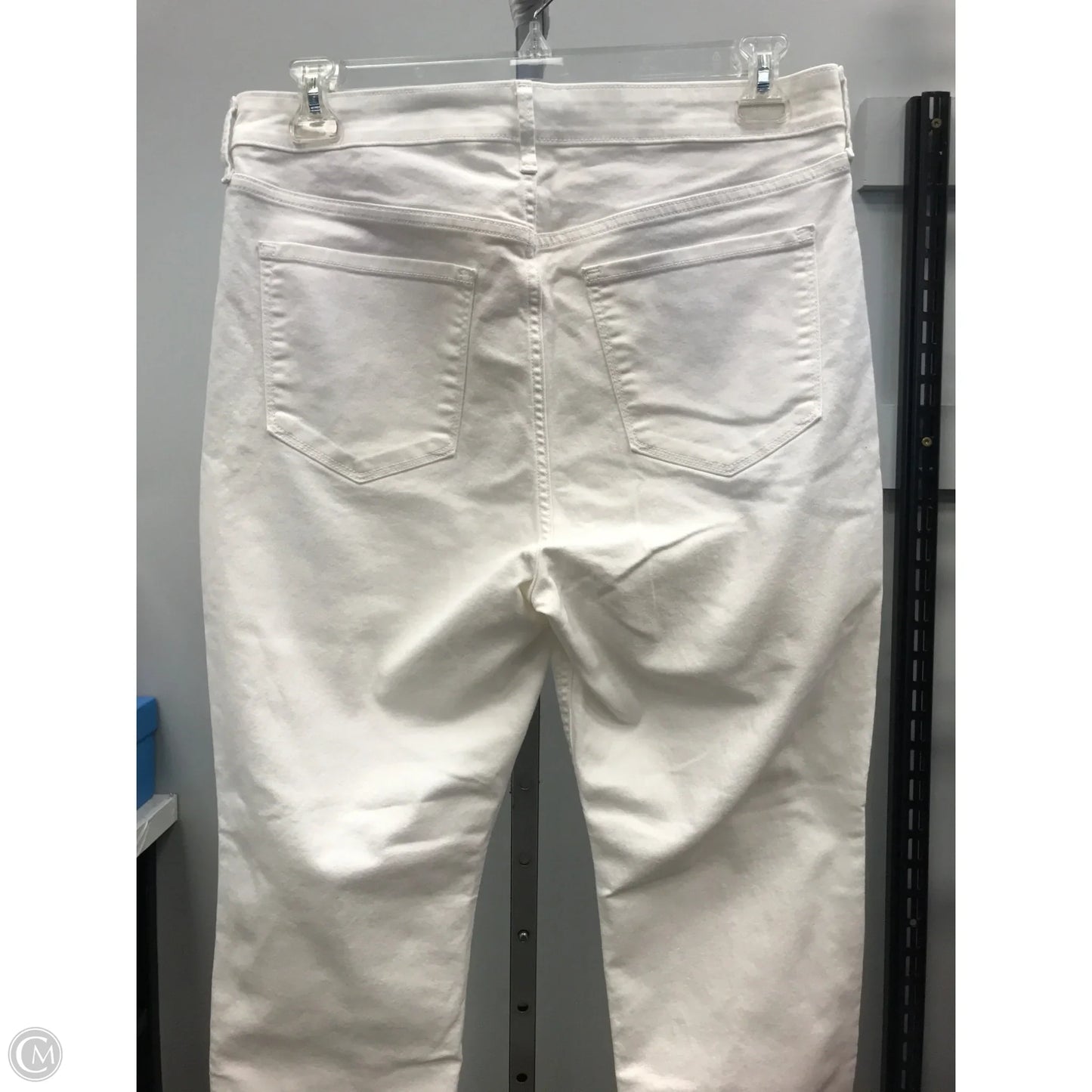 Jeans Straight By Old Navy In White Denim, Size: 14