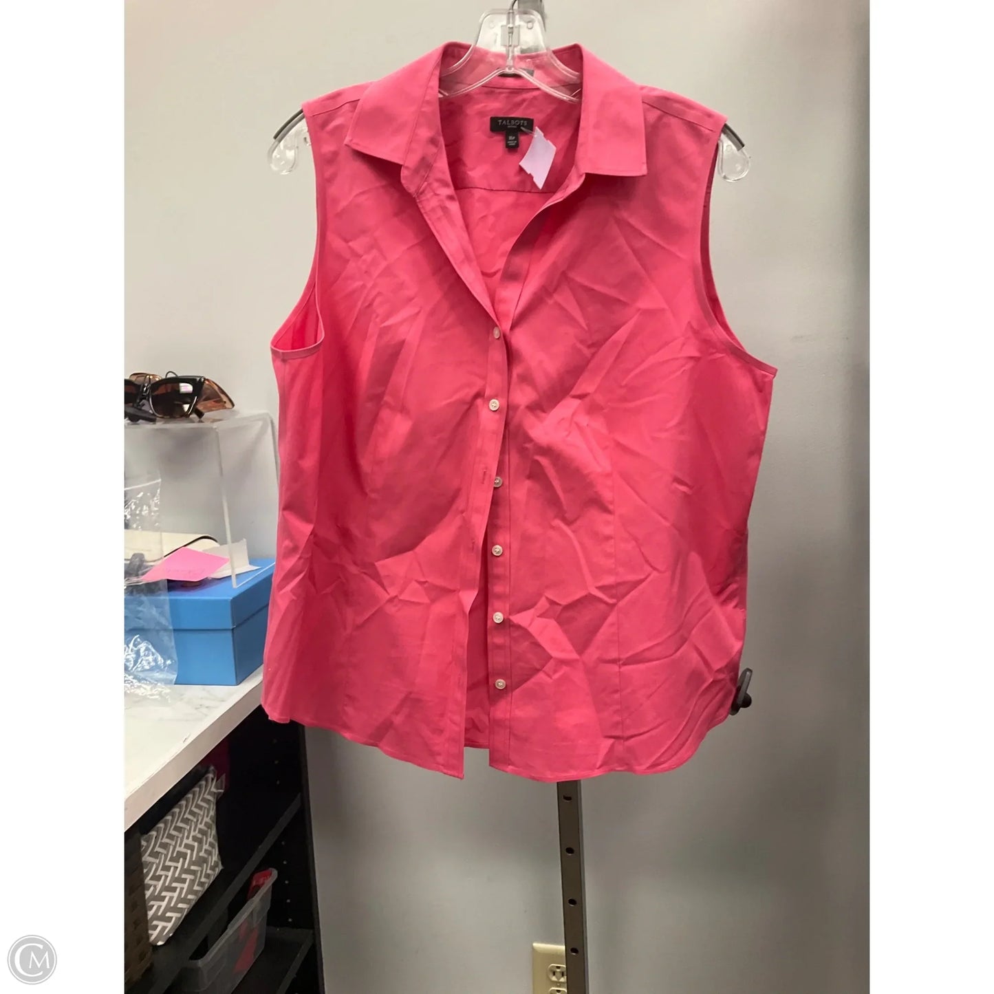Blouse Sleeveless By Talbots In Pink, Size: 16