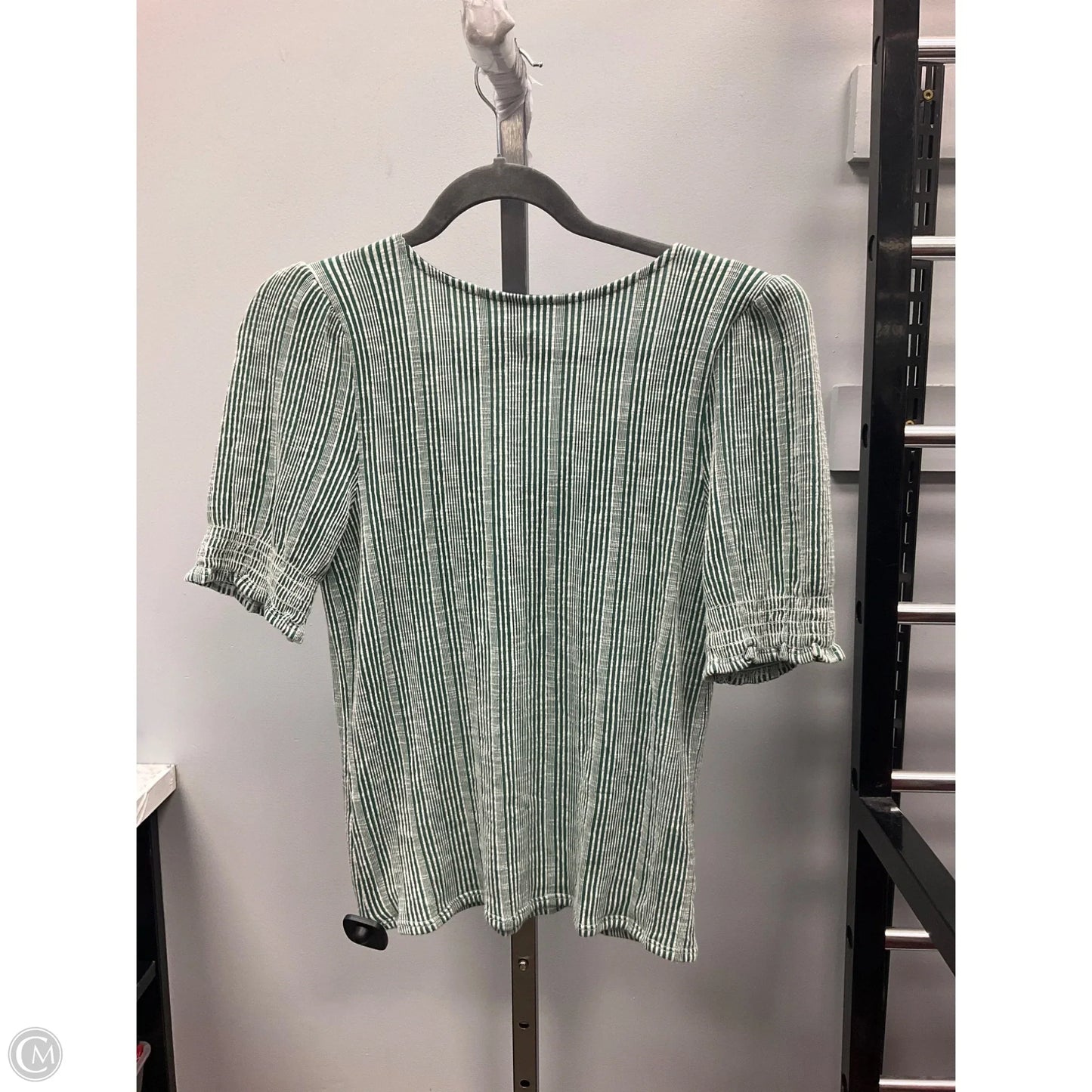 Top Short Sleeve By W5 In Striped Pattern, Size: M