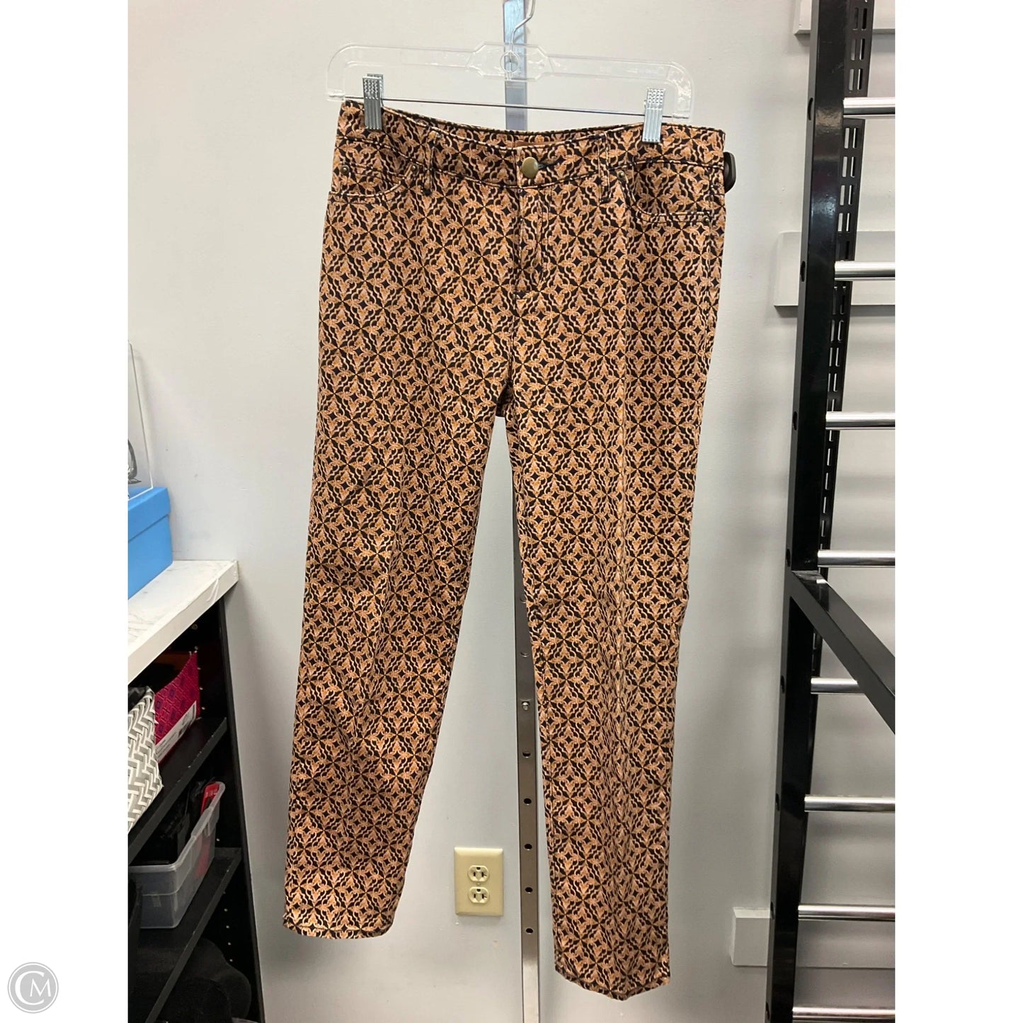 Pants Cropped By Ellen Tracy In Geometric Pattern, Size: 4