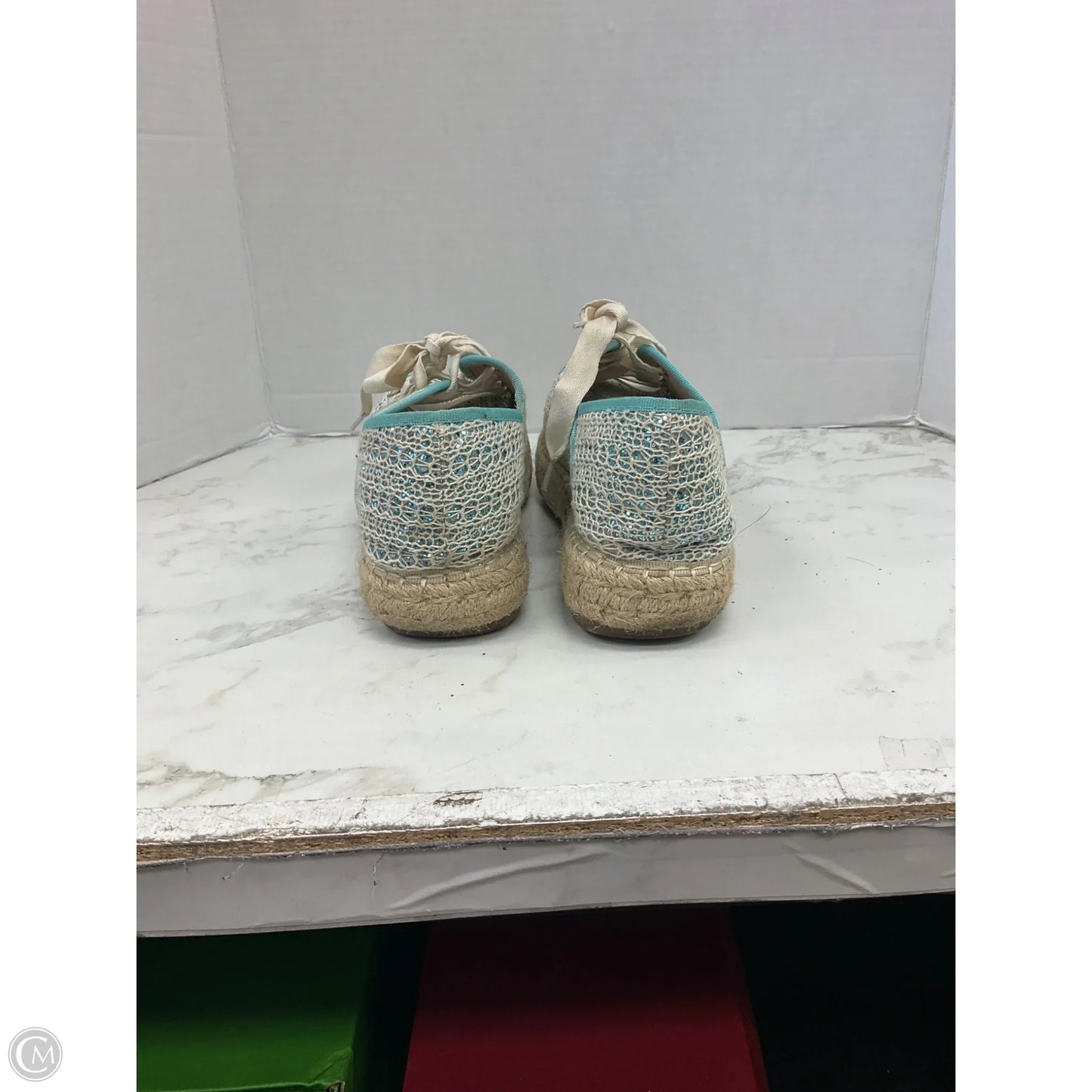 Shoes Heels Platform By Cme In Aqua, Size: 9