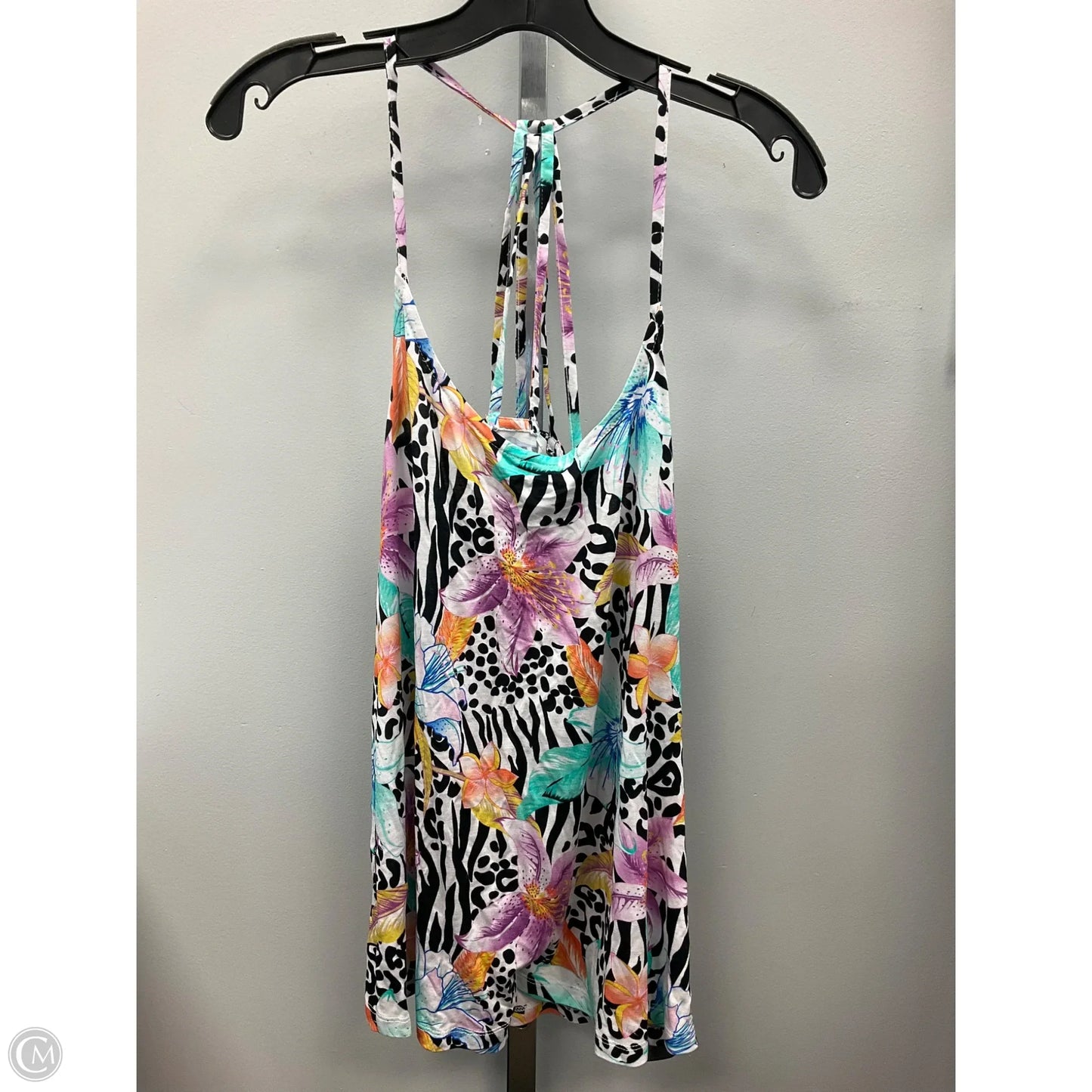 Top Sleeveless By Venus In Tropical Print, Size: M