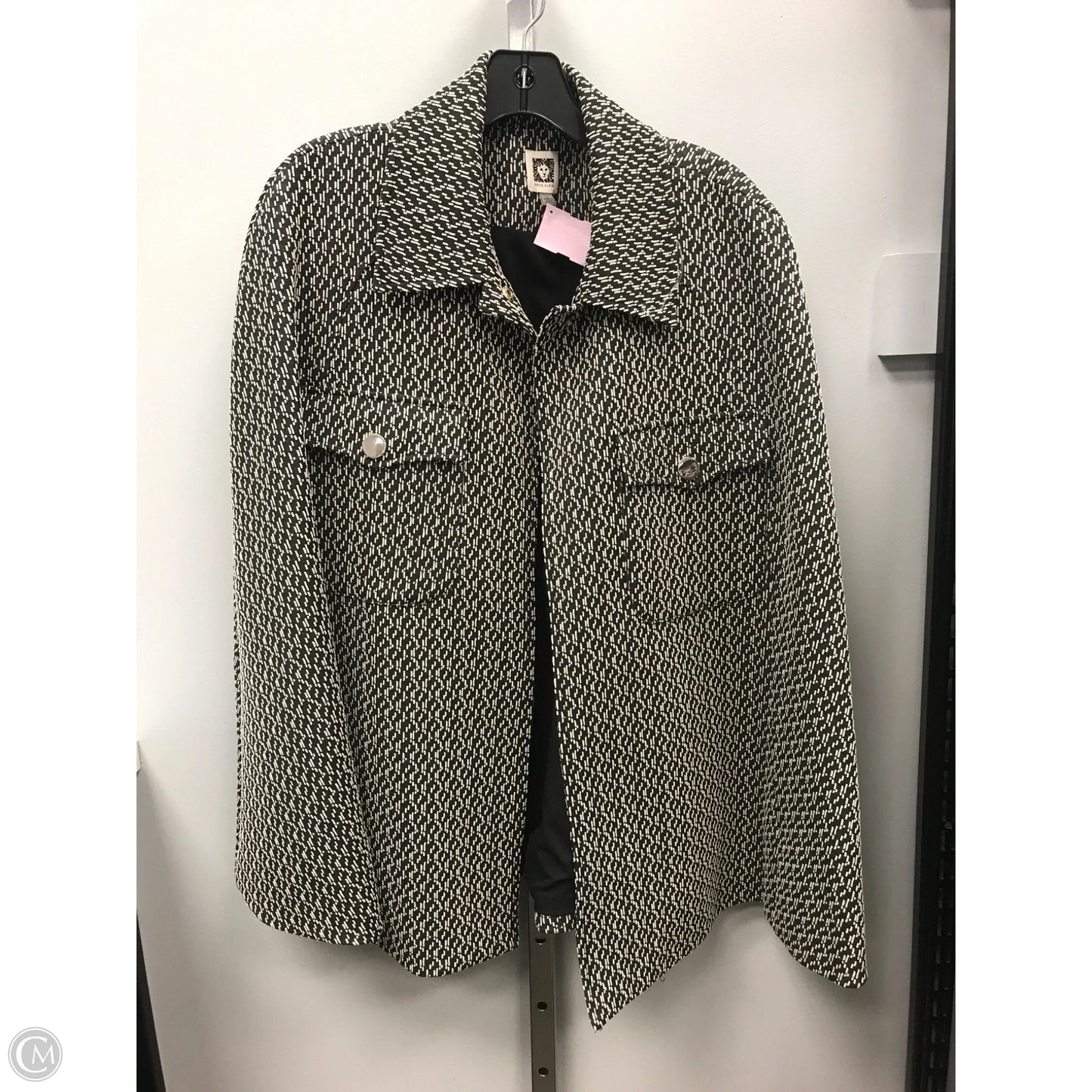 Jacket Other By Anne Klein In Black & Cream, Size: L