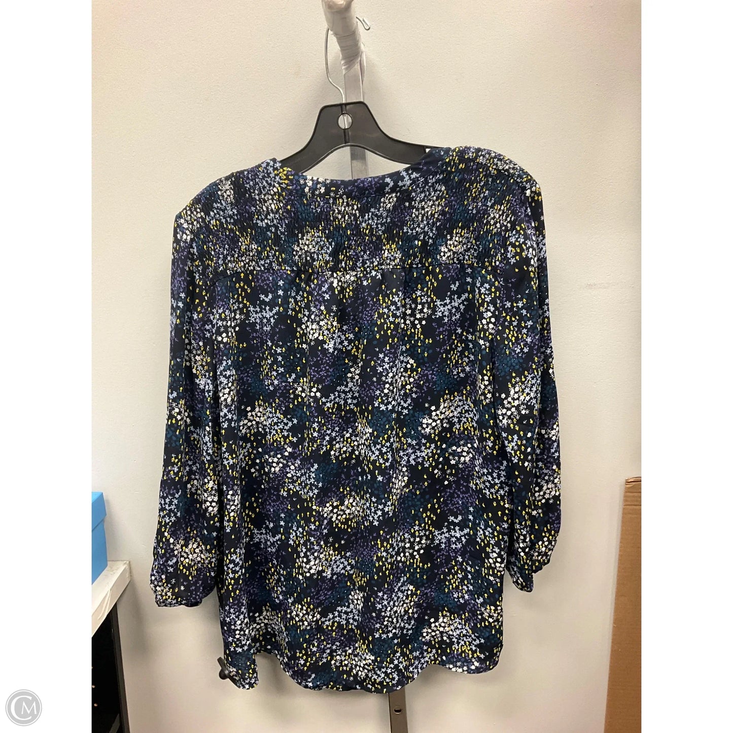 Top 3/4 Sleeve By Dalia In Floral Print, Size: Xl