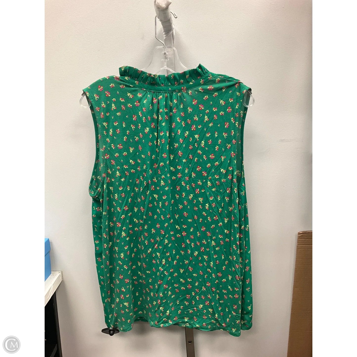 Top Sleeveless By Loft In Floral Print, Size: Xl