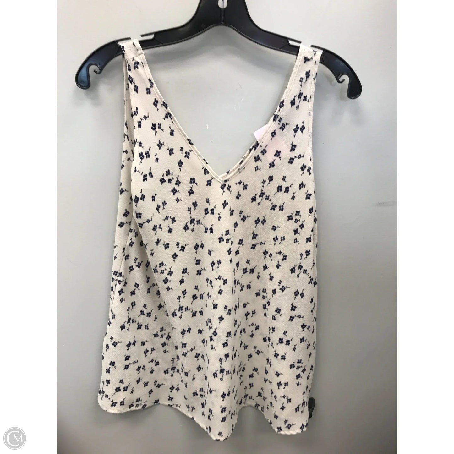 Top Sleeveless By Chaps In Floral Print, Size: S