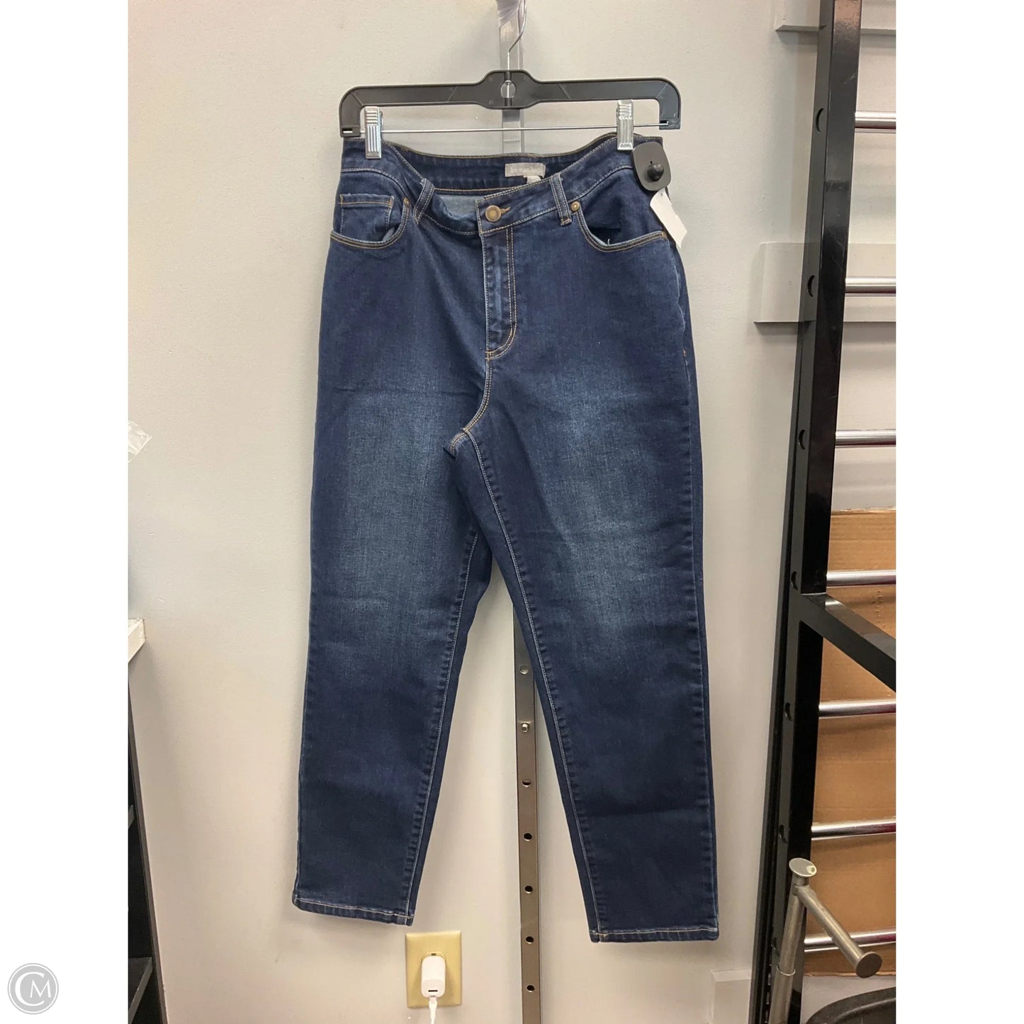 Jeans Straight By Woman Within In Blue Denim, Size: 14p