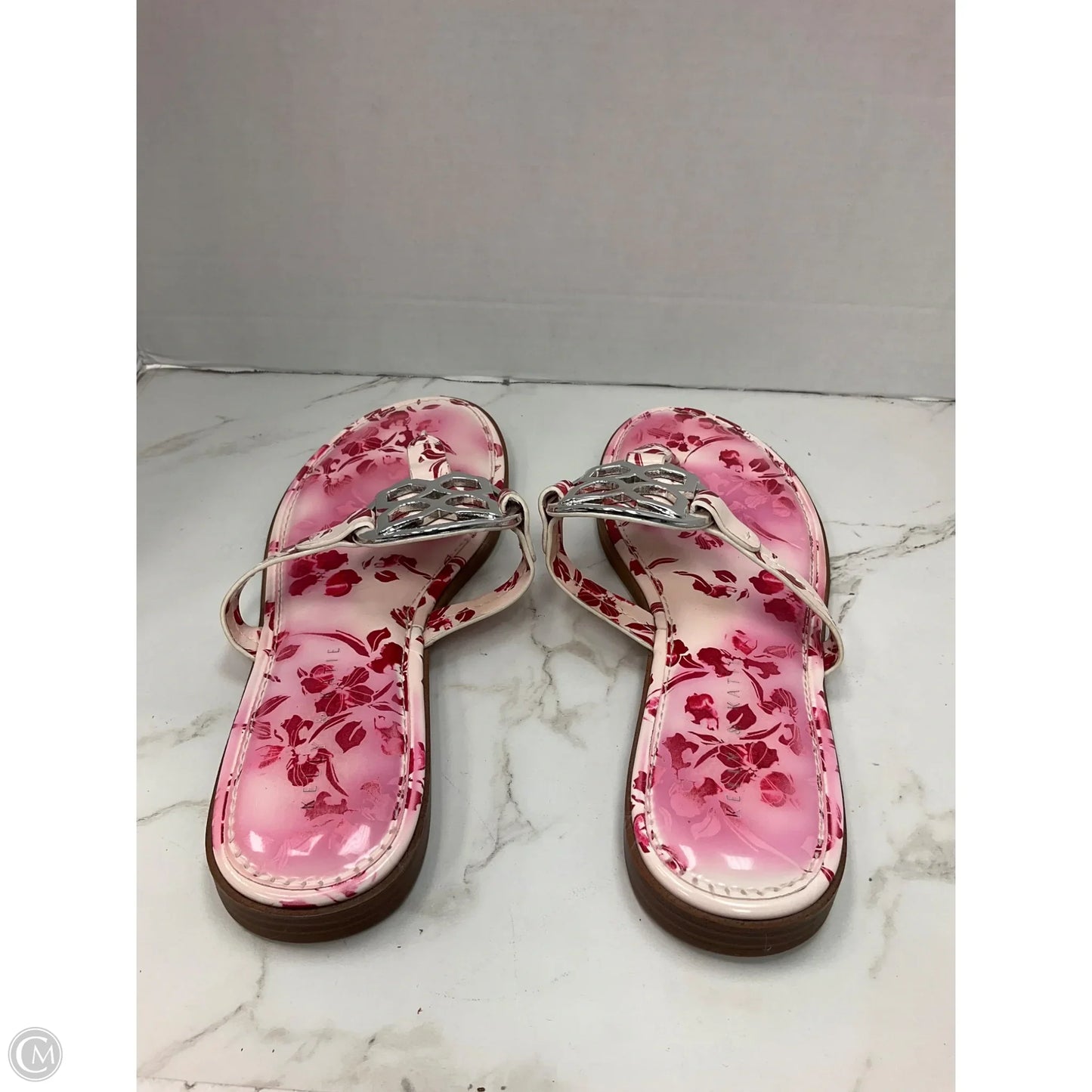 Sandals Flip Flops By Kelly And Katie In Pink & Red, Size: 9
