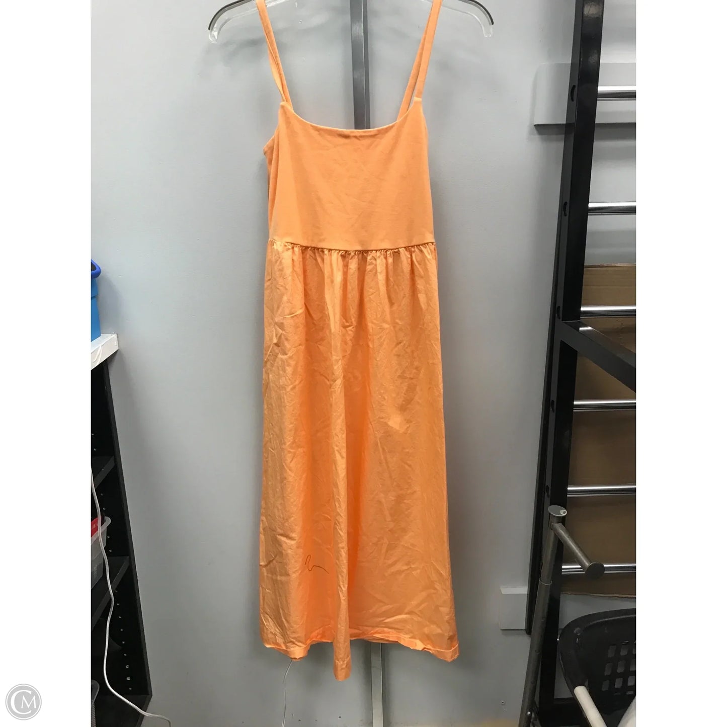 Dress Casual Midi By Old Navy In Orange, Size: S