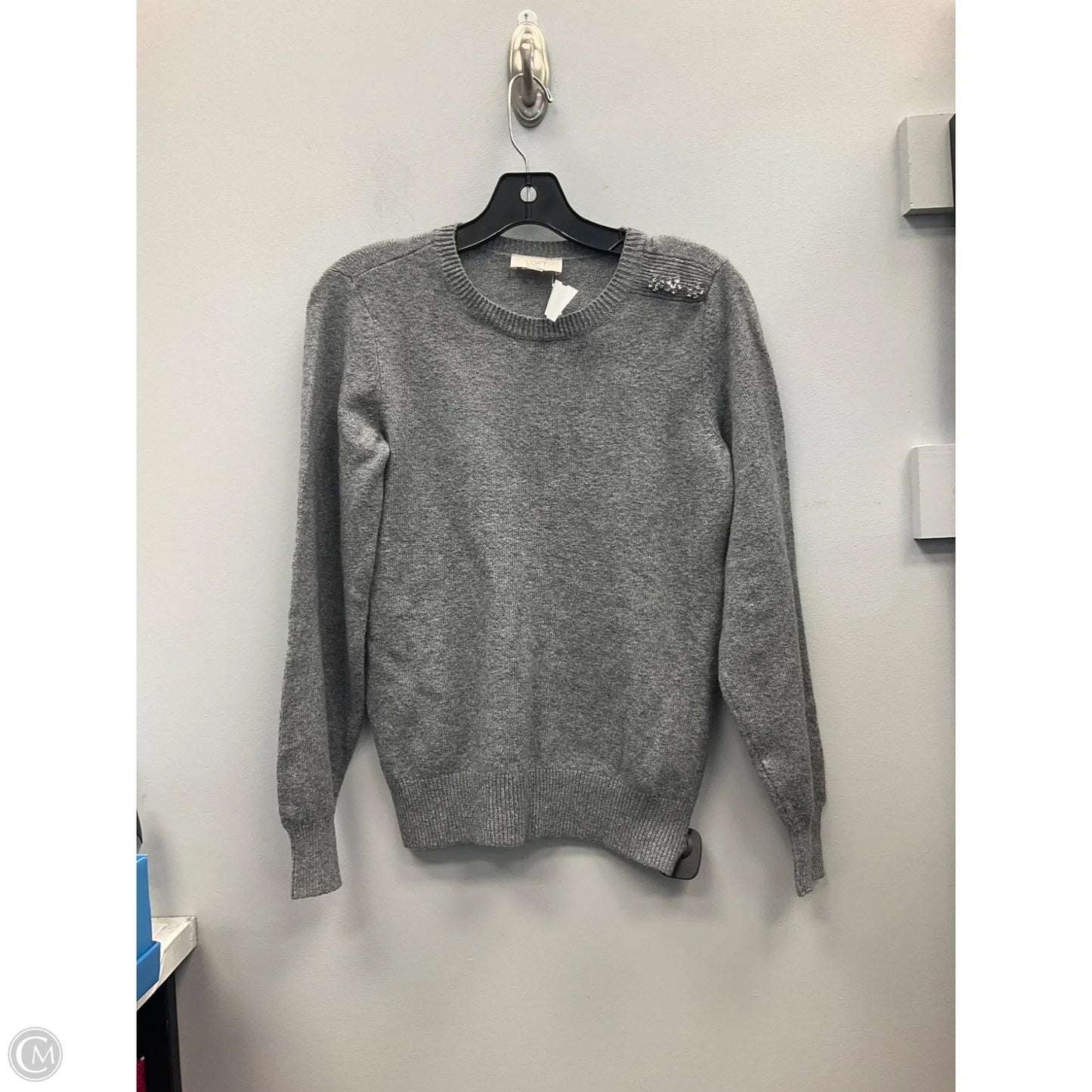 Sweater By Loft In Grey, Size: Xs