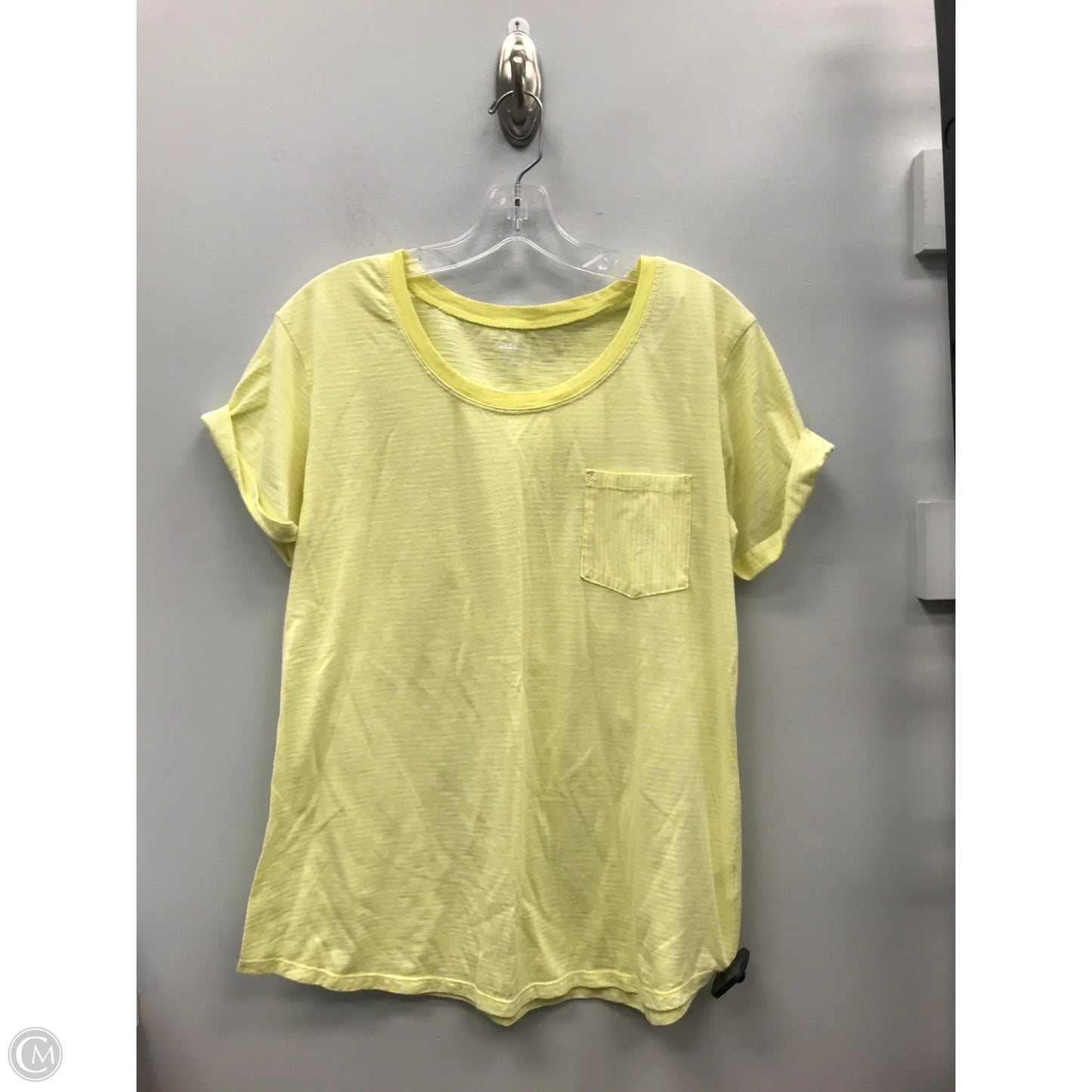 Top Short Sleeve By Ana In Yellow, Size: L