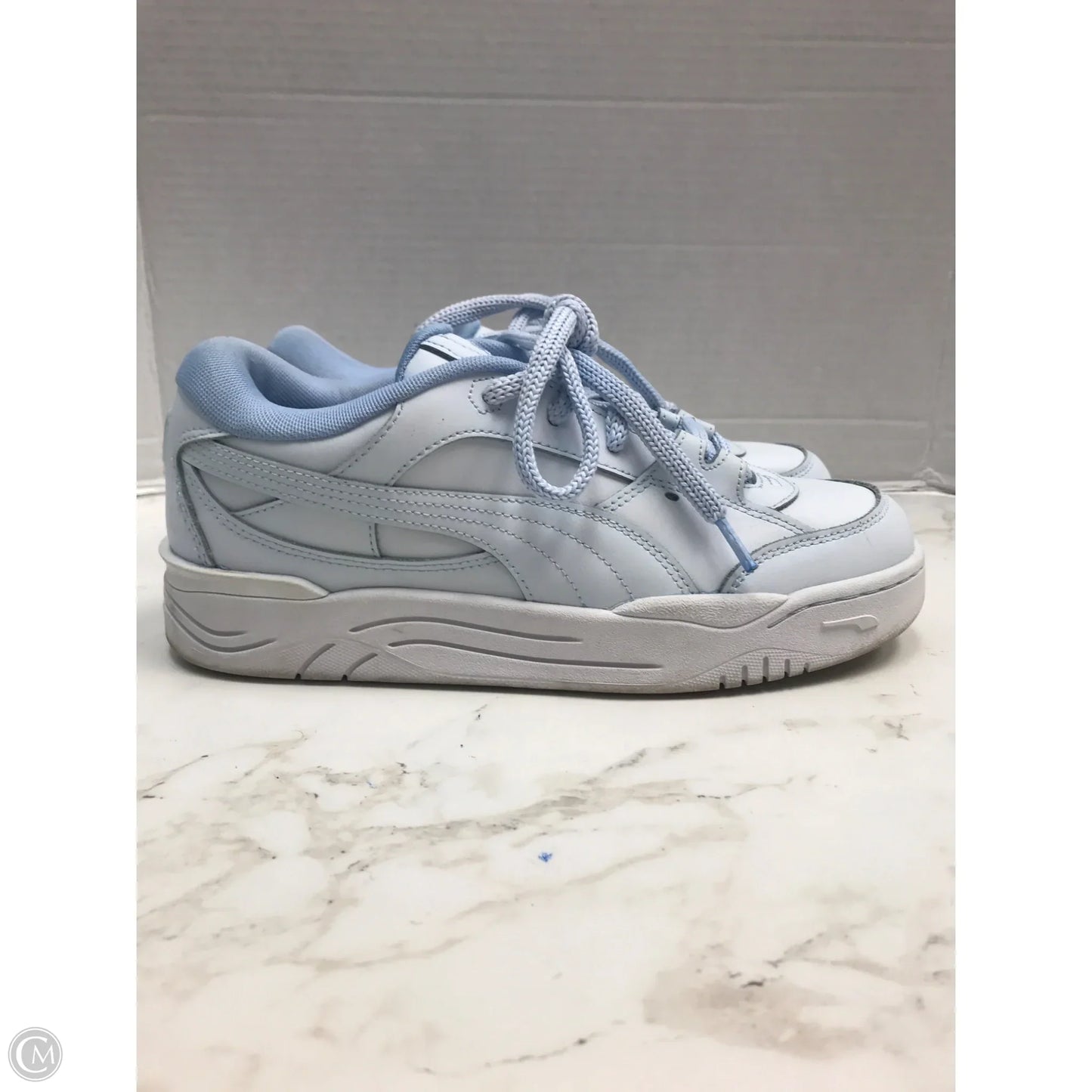 Shoes Sneakers By Puma In Blue, Size: 10