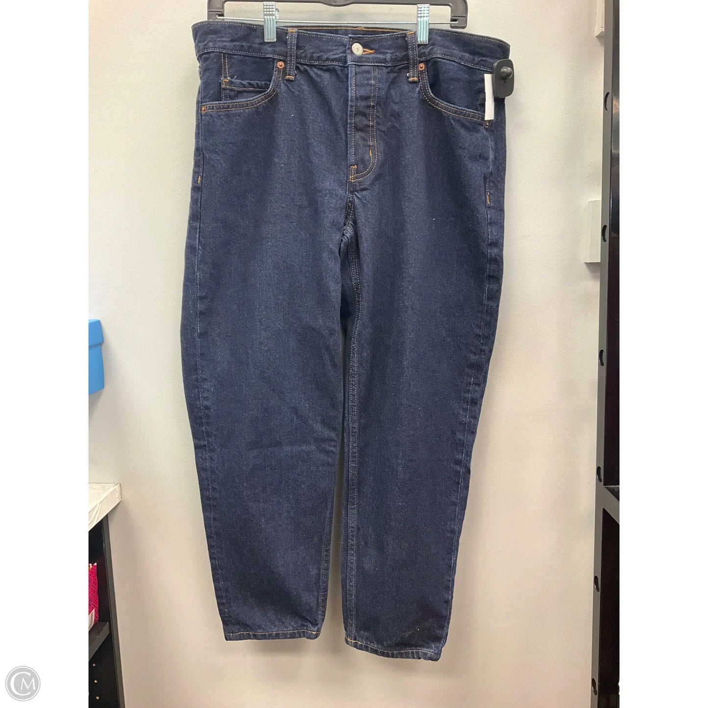 Jeans Wide Leg By Old Navy In Blue Denim, Size: 8