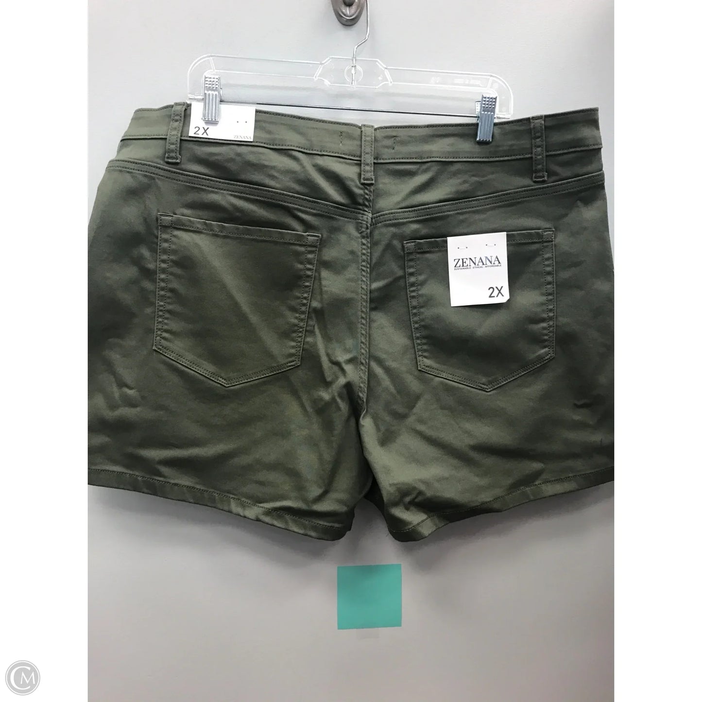 Shorts By Zenana In Green, Size: 2x
