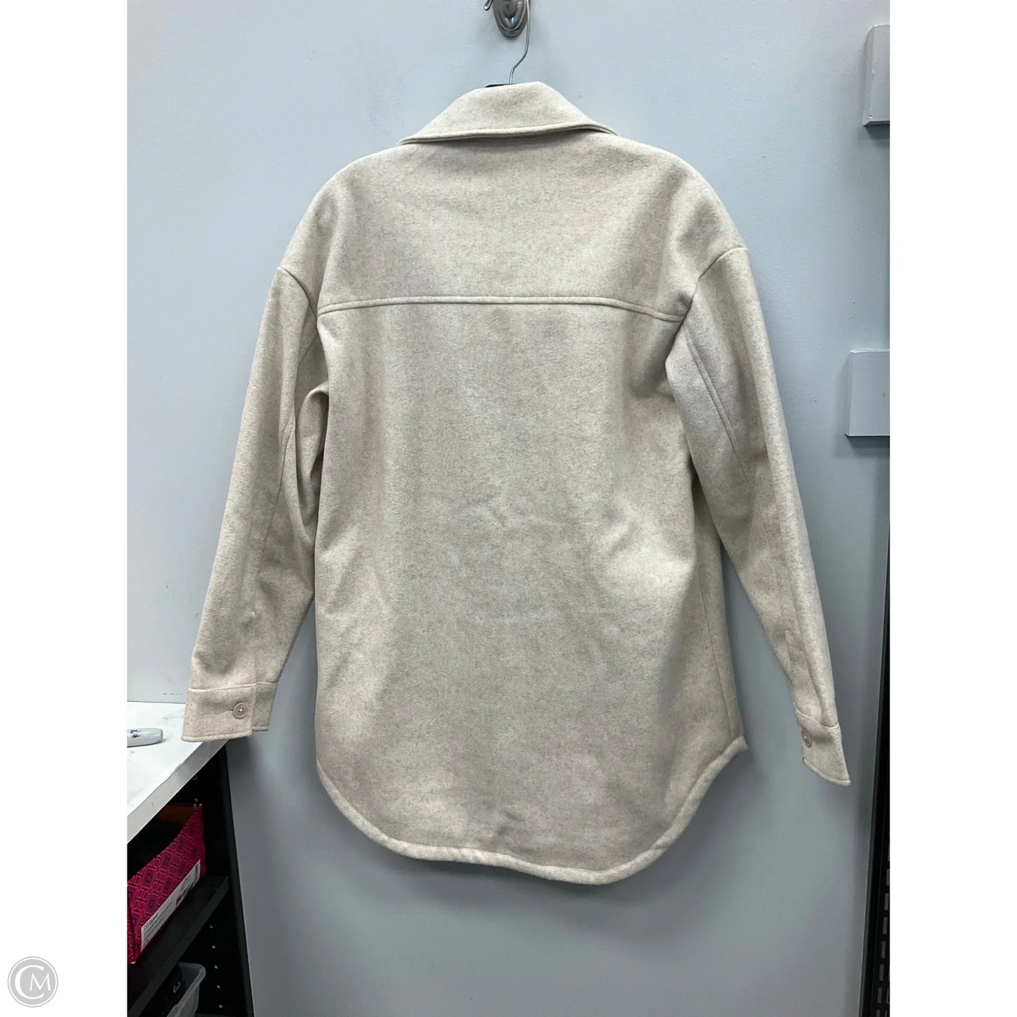 Jacket Shirt By Rachel Zoe In Tan, Size: S