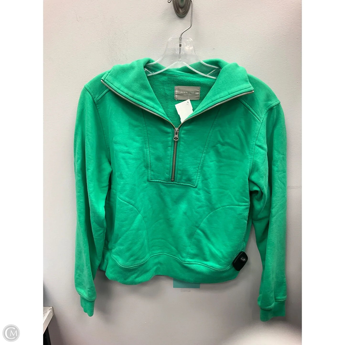Sweatshirt Collar By Everlane In Green, Size: Xxs