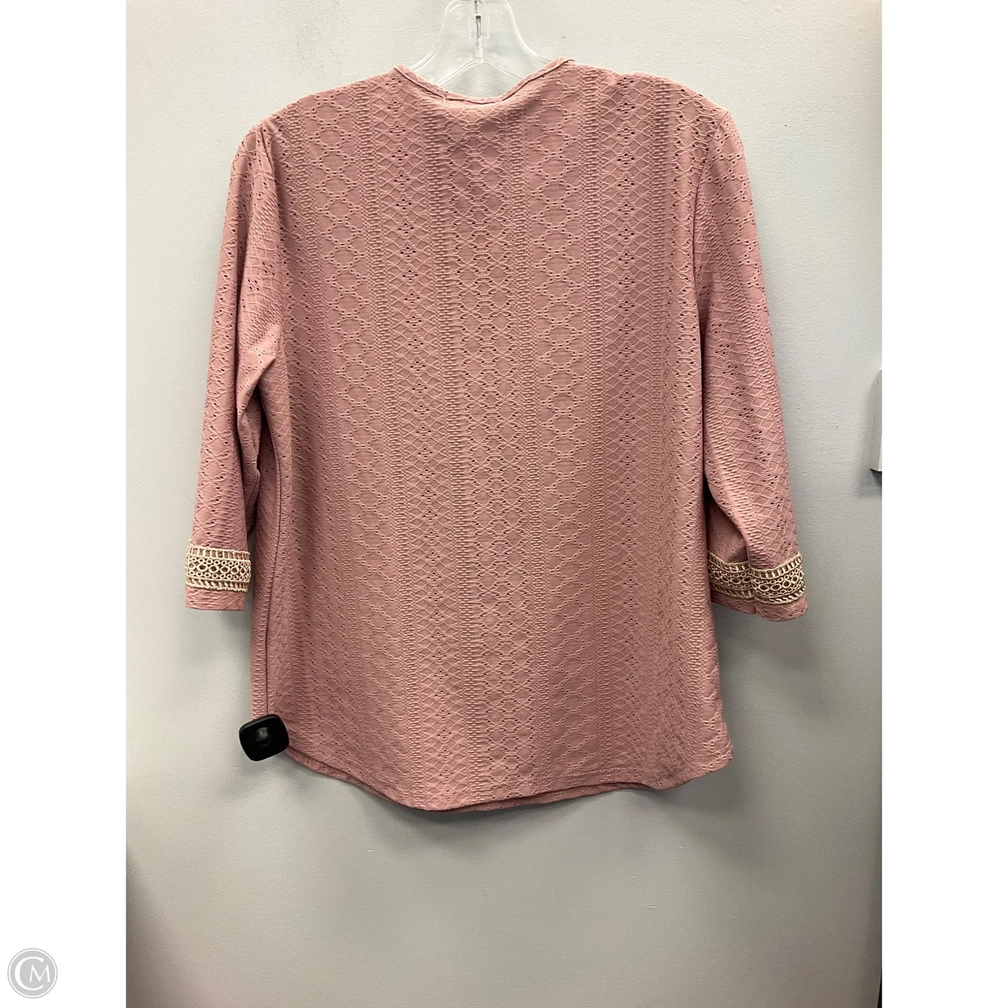 Top 3/4 Sleeve By Clothes Mentor In Mauve, Size: Large