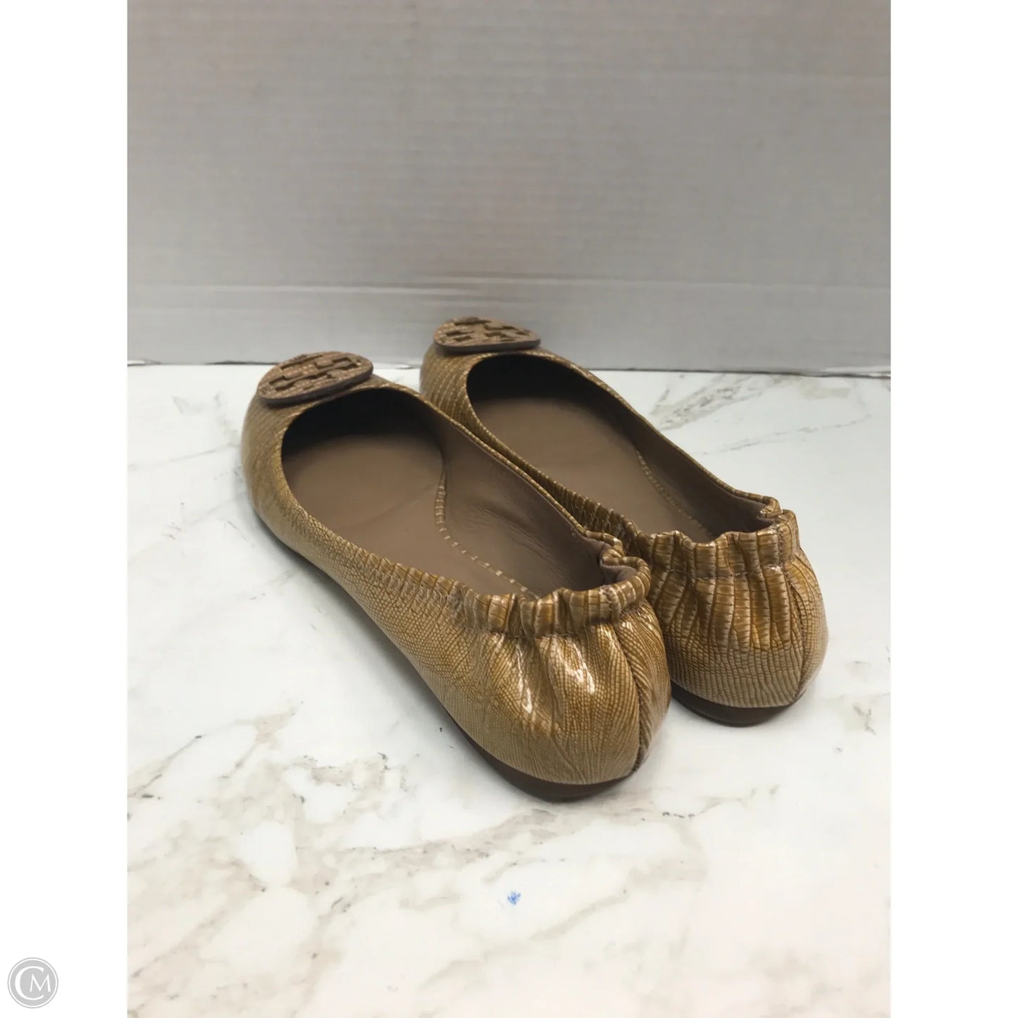 Shoes Designer By Tory Burch In Gold, Size: 8