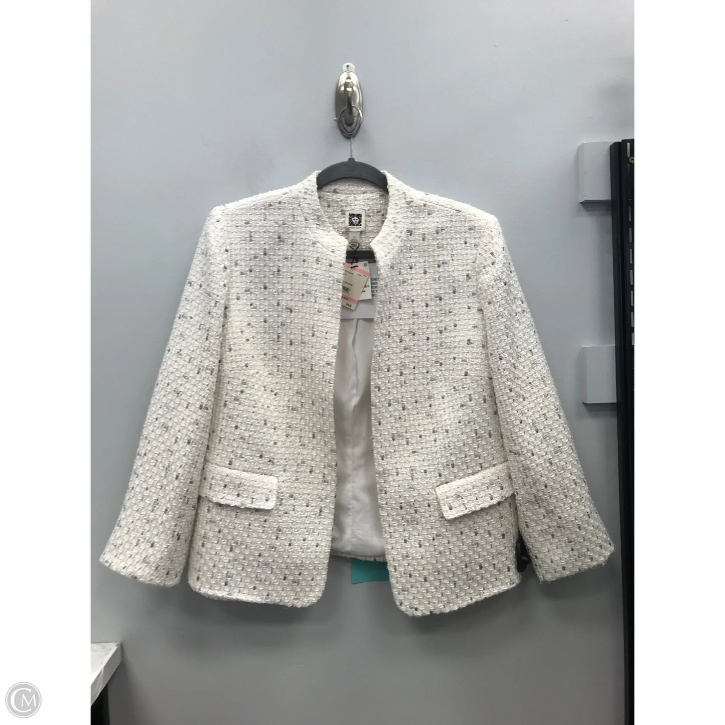 Blazer By Anne Klein In Cream, Size: 10