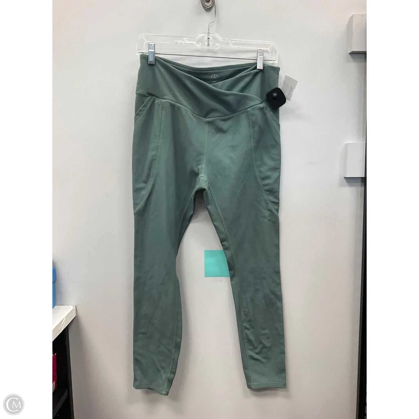 Athletic Capris By Move Theory In Green, Size: L