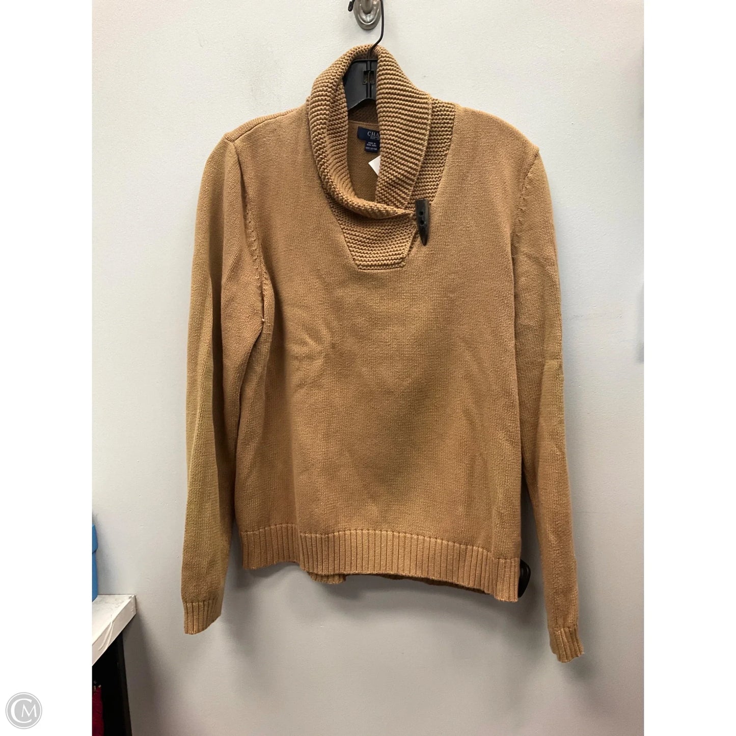 Sweater By Chaps In Tan, Size: Xl