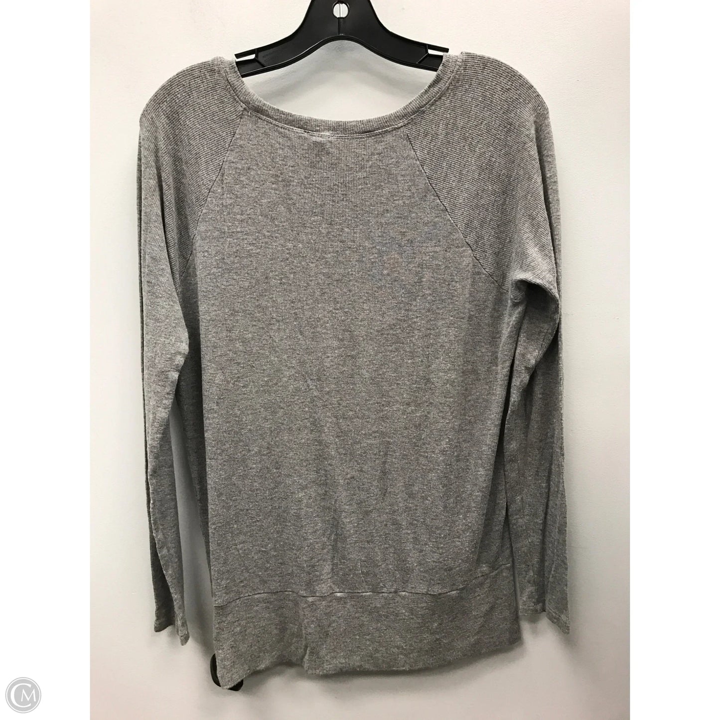 Top Long Sleeve By Cable And Gauge In Grey, Size: S