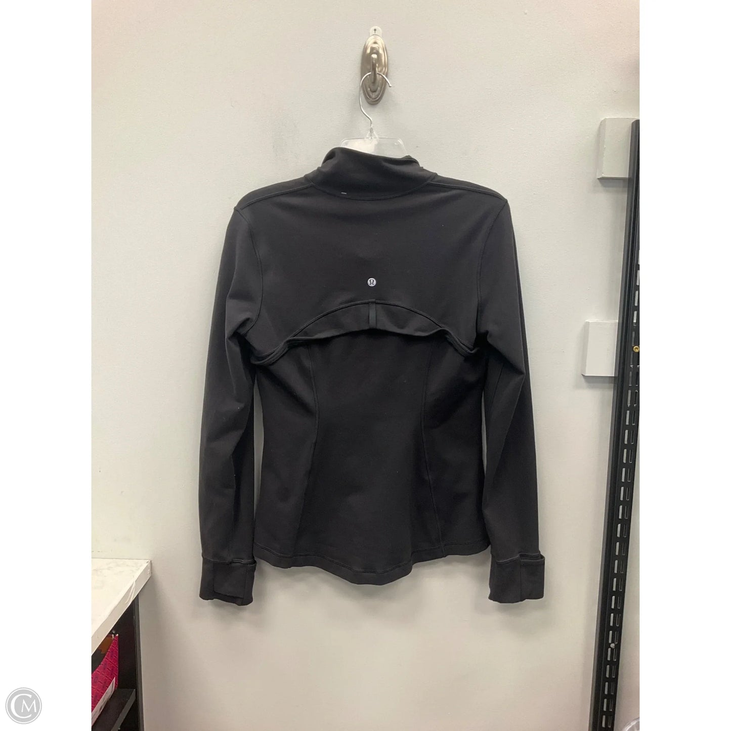 Athletic Jacket By Lululemon In Black, Size: 10