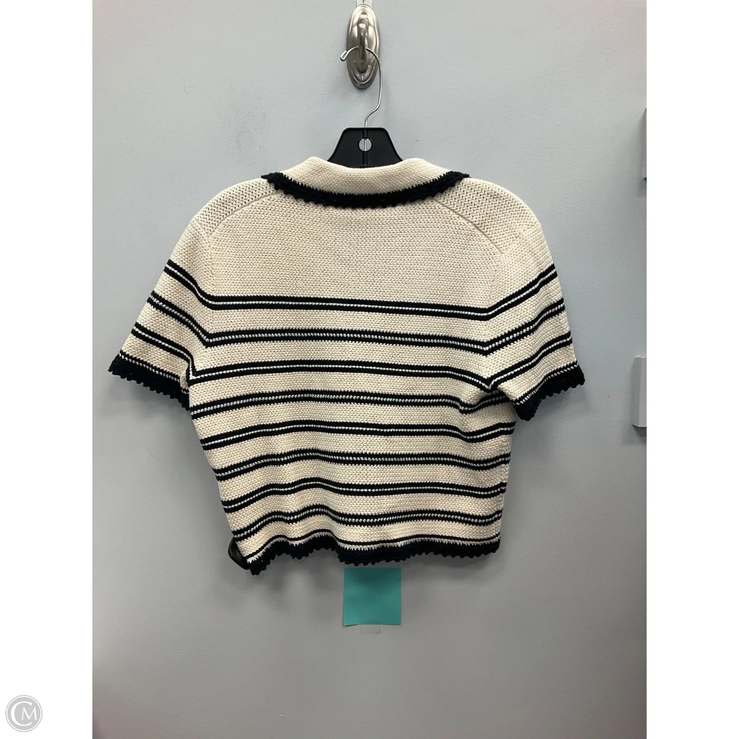 Top Short Sleeve By J. Crew In Striped Pattern, Size: S