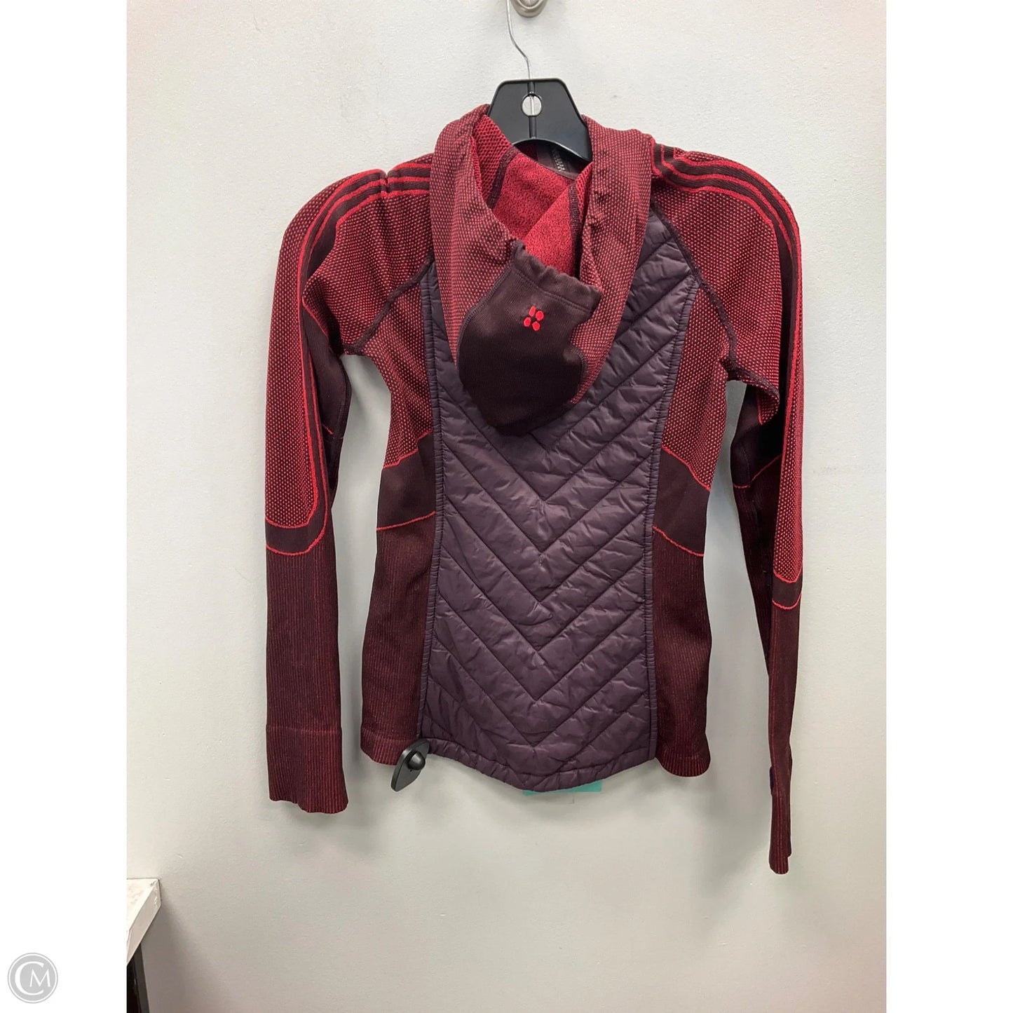 Athletic Jacket By Sweaty Betty In Maroon, Size: Xs