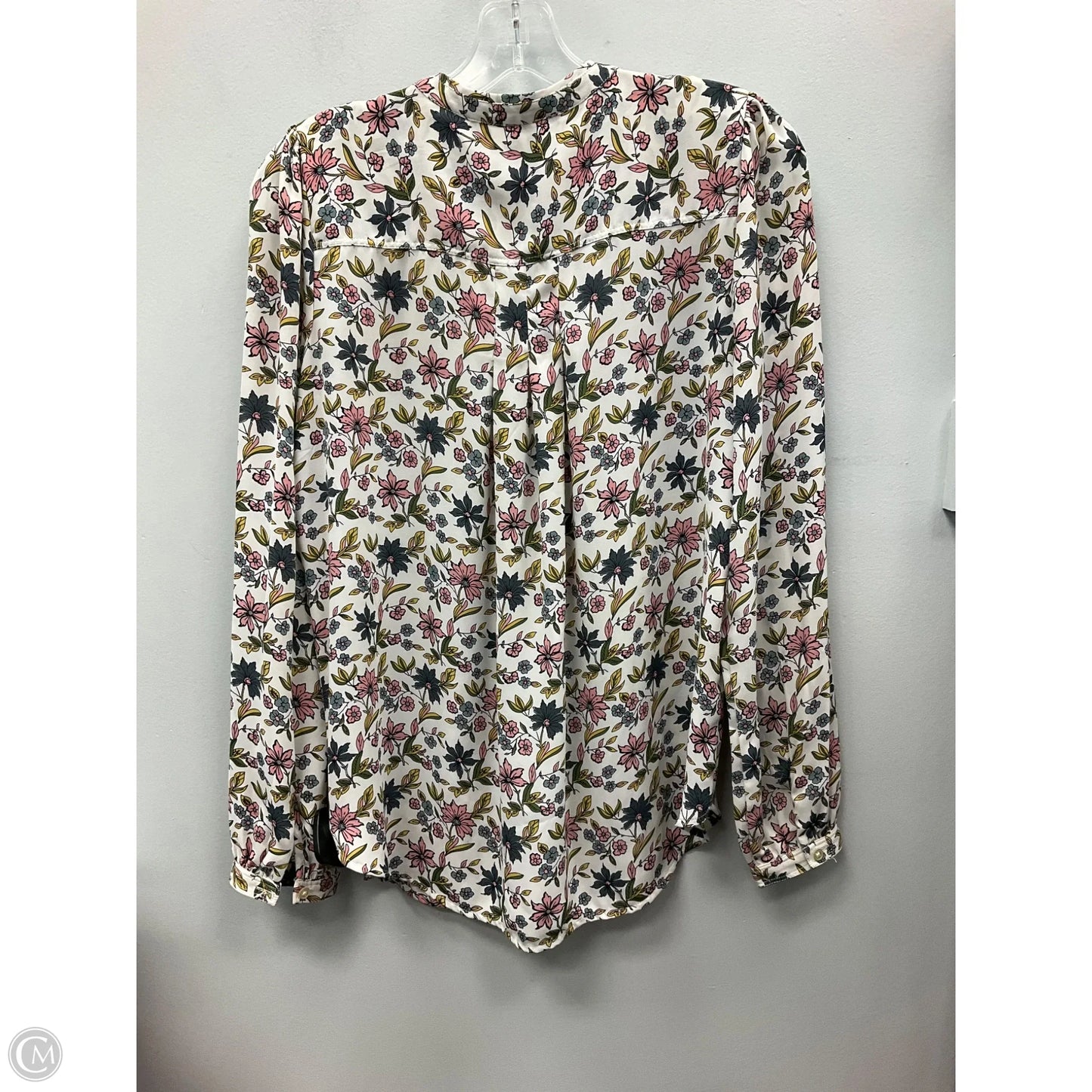 Top Long Sleeve By Loft In Floral Print, Size: Xs
