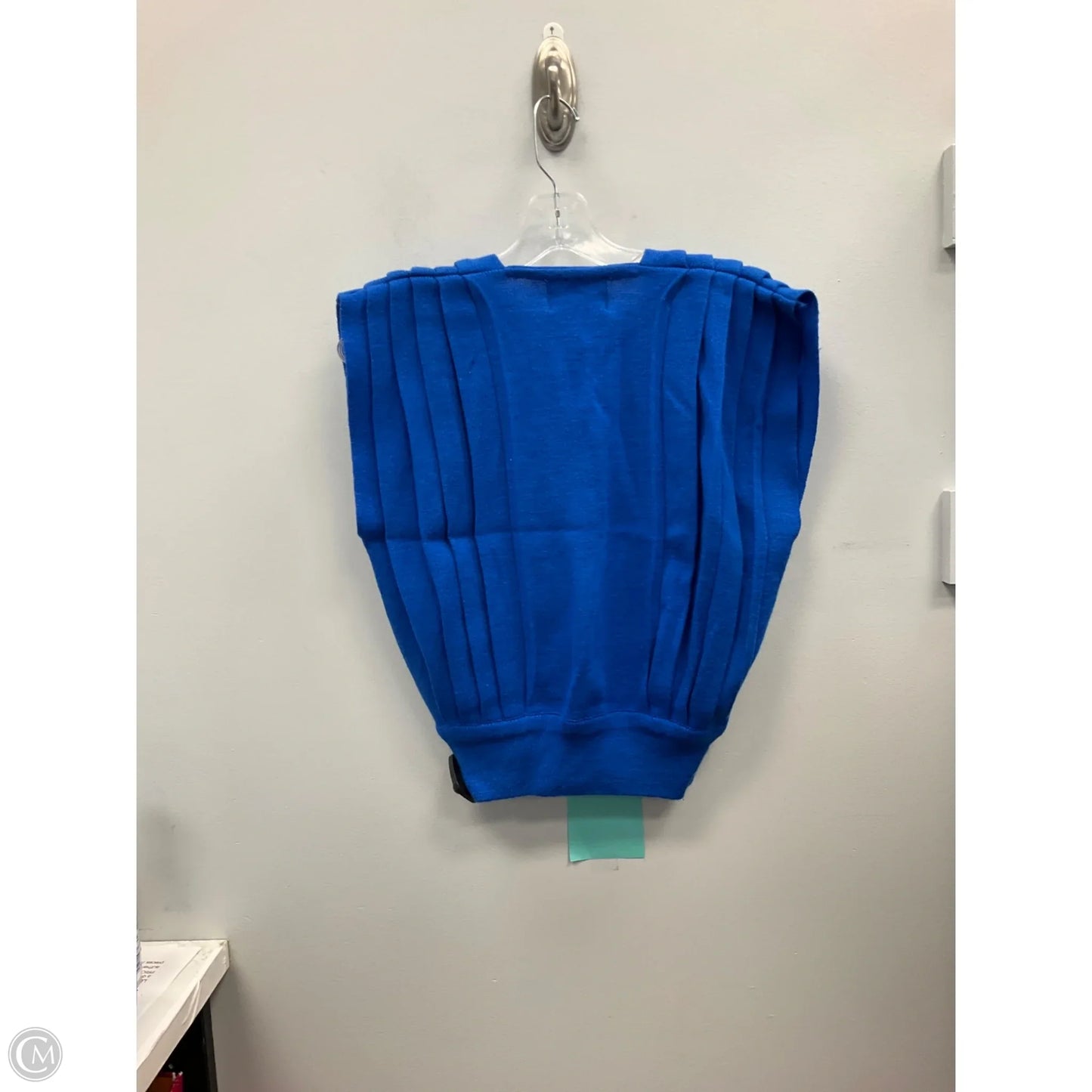 Vest Sweater By Clothes Mentor In Blue, Size: S