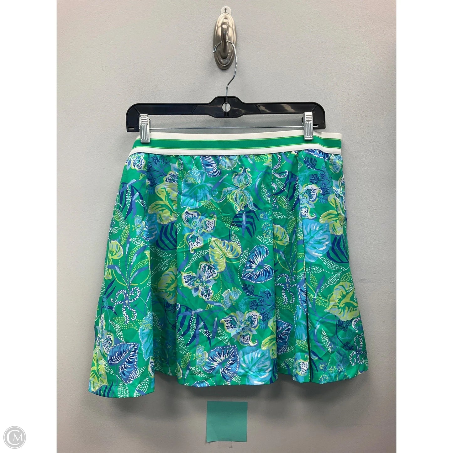 Skort Designer By Lilly Pulitzer In Blue & Green, Size: Xl