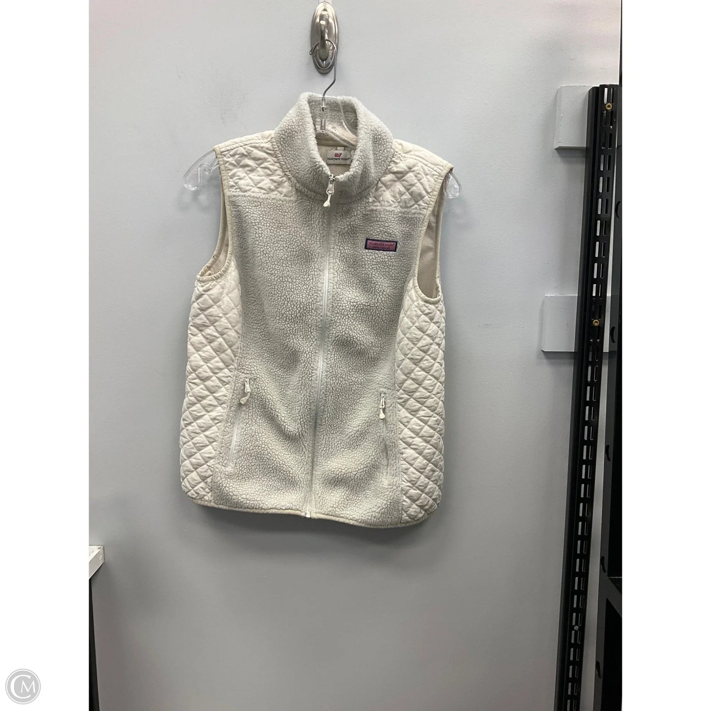 Vest Faux Fur & Sherpa By Vineyard Vines In Cream, Size: S
